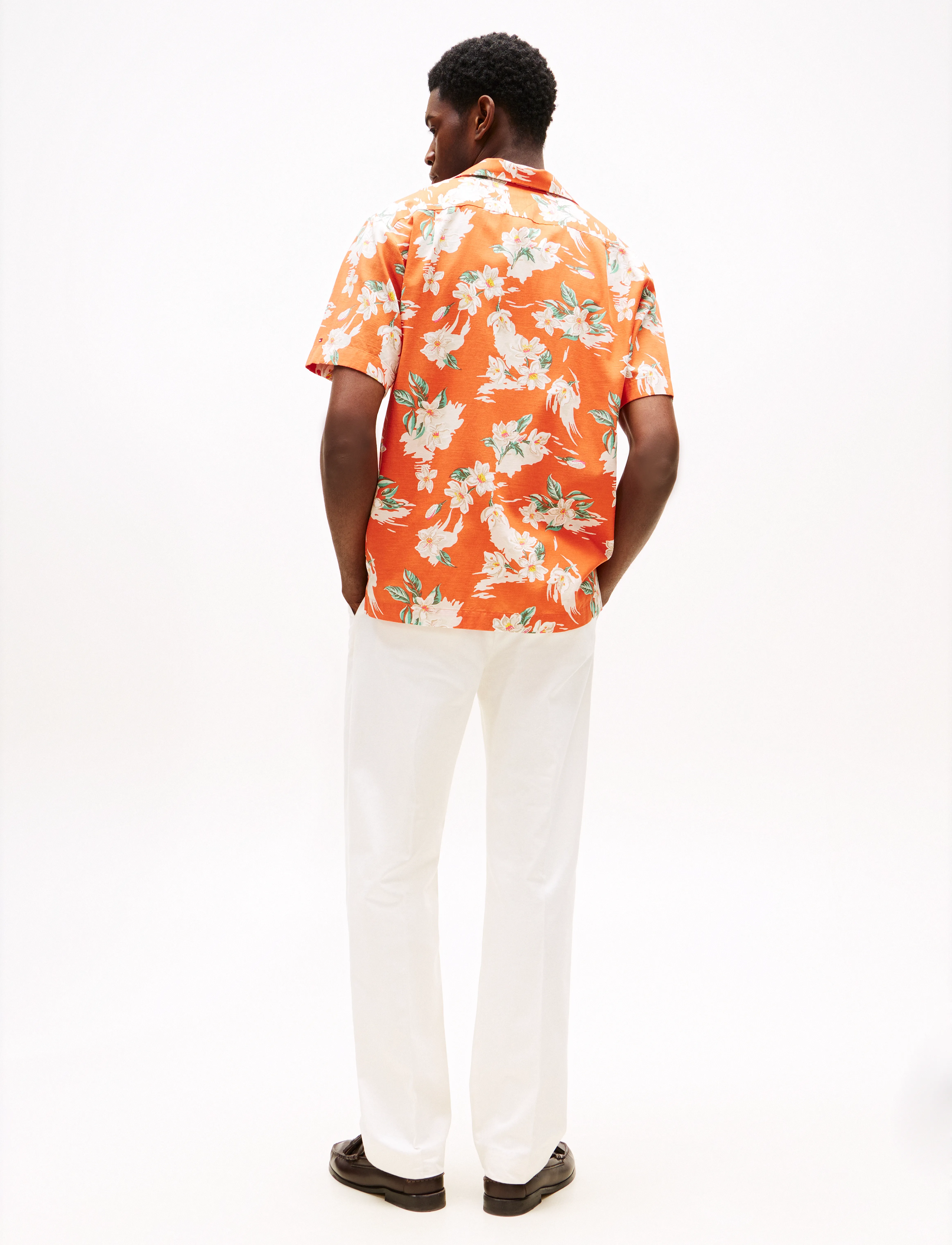 Tommy Hilfiger - LIGHTWEIGHT FLORAL AOP SS SHIRT - brilliant orange / allover - 3