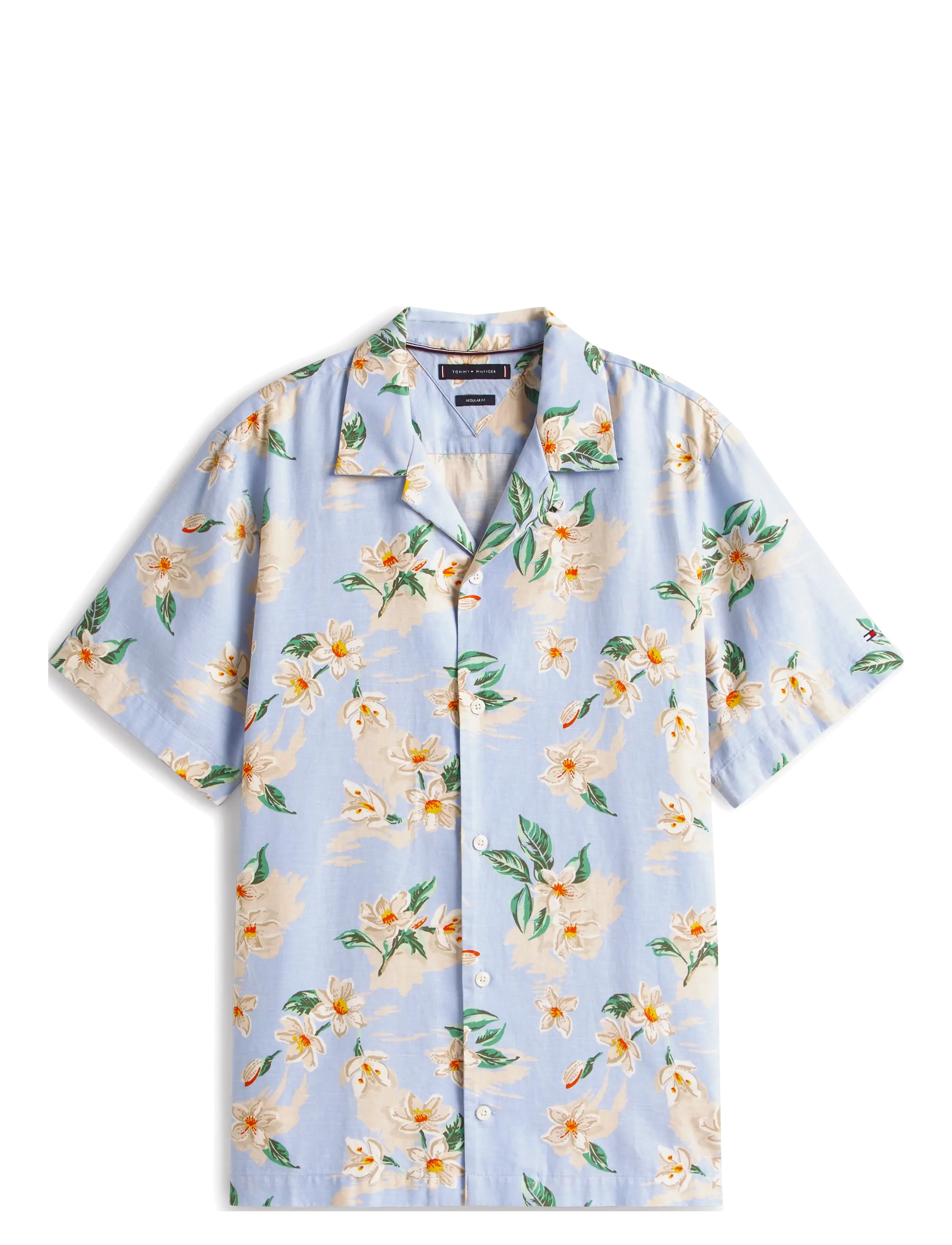 Tommy Hilfiger - LIGHTWEIGHT FLORAL AOP SS SHIRT - sweet blue / allover - 1