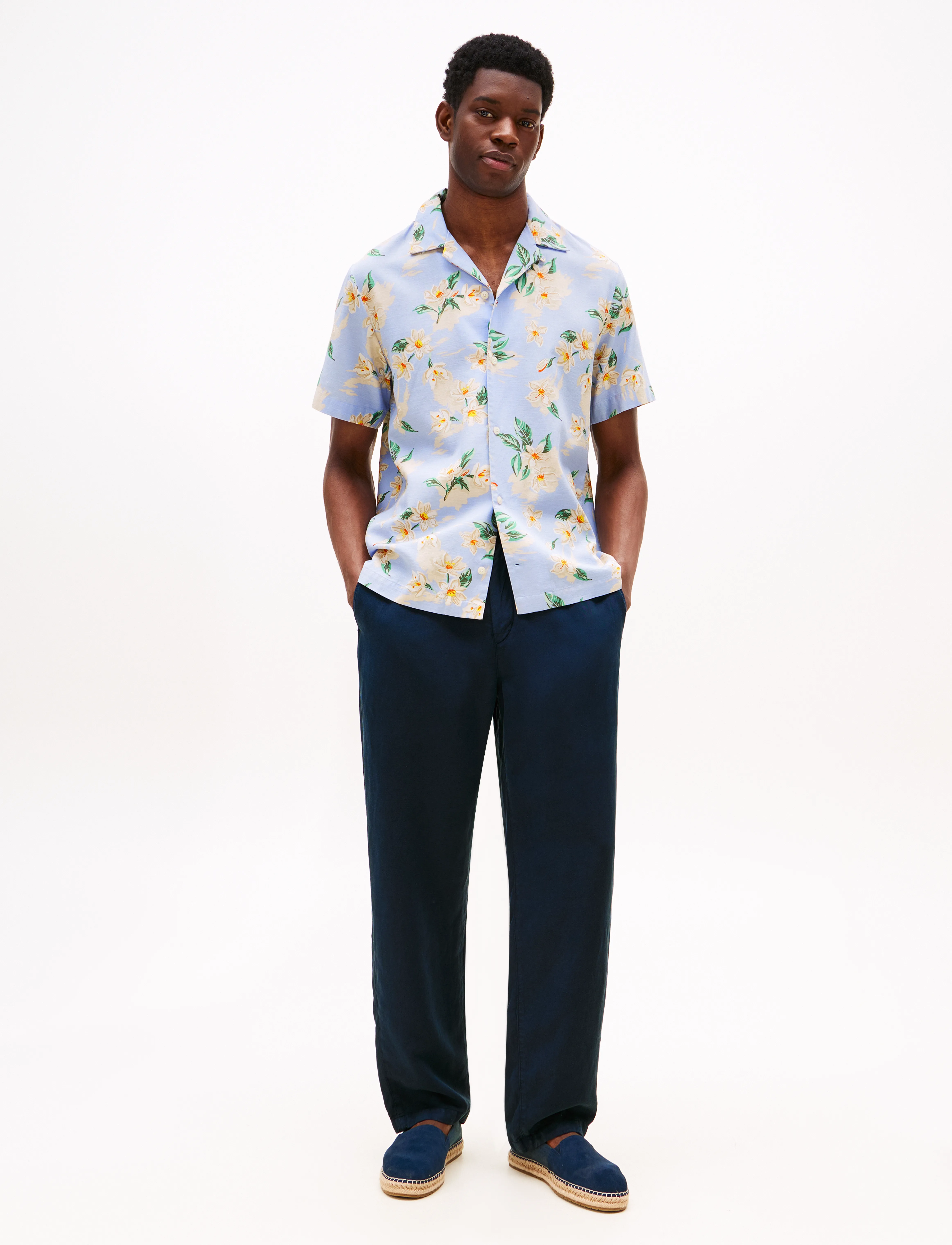 Tommy Hilfiger - LIGHTWEIGHT FLORAL AOP SS SHIRT - sweet blue / allover - 2