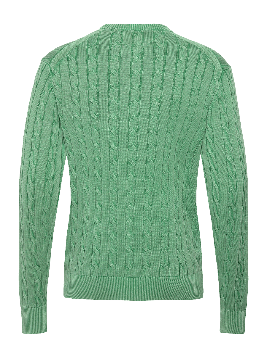 Tommy Hilfiger - CLASSIC CABLE GMD C NK - Ümara kaelusega - fort green - 2