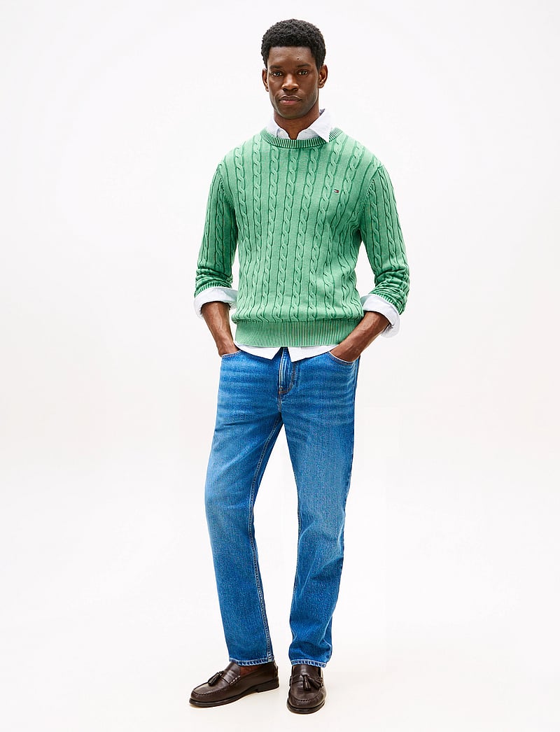 Tommy Hilfiger - CLASSIC CABLE GMD C NK - rundhalsad - fort green - 3