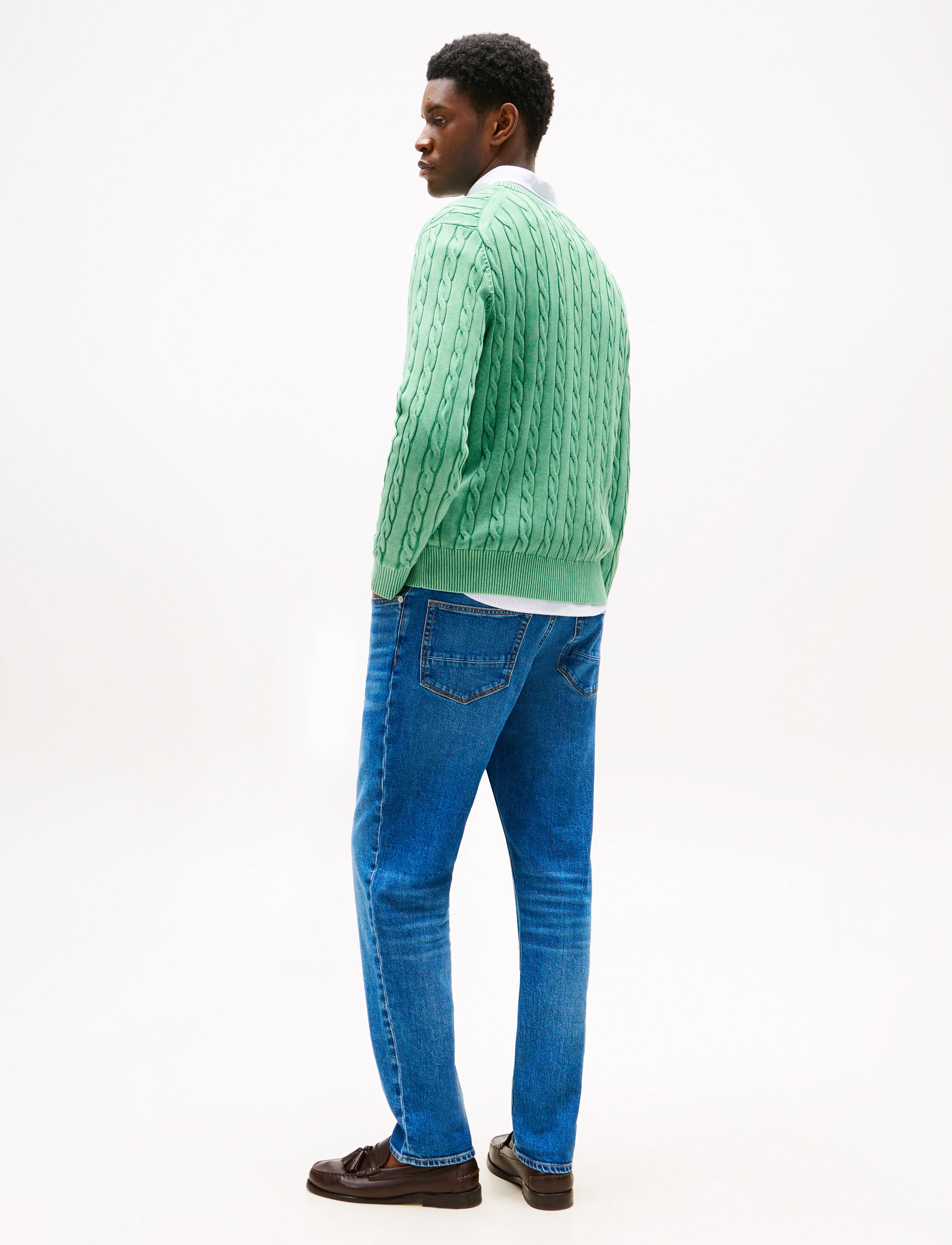 Tommy Hilfiger - CLASSIC CABLE GMD C NK - kudumid - fort green - 4