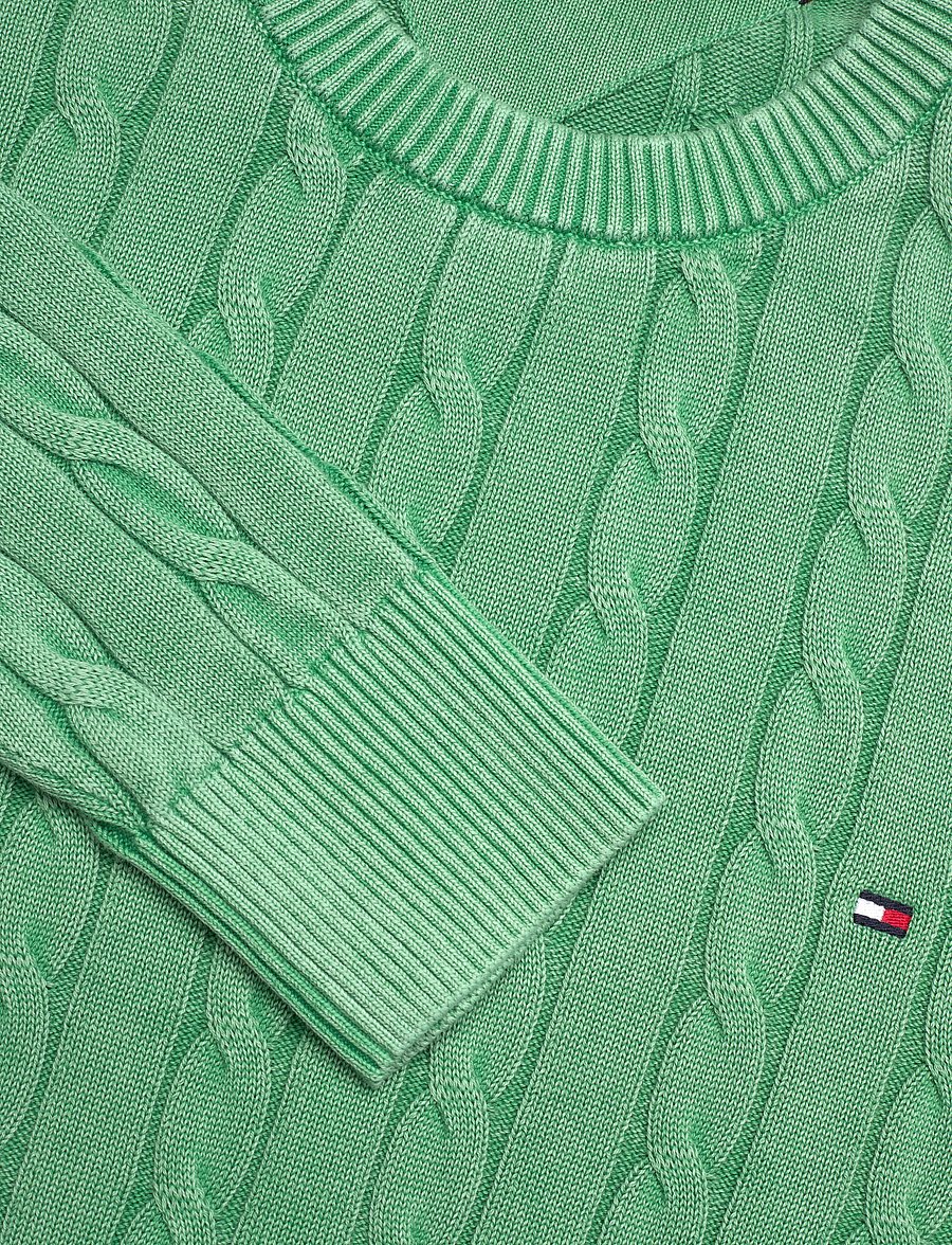 Tommy Hilfiger - CLASSIC CABLE GMD C NK - Ümara kaelusega - fort green - 5