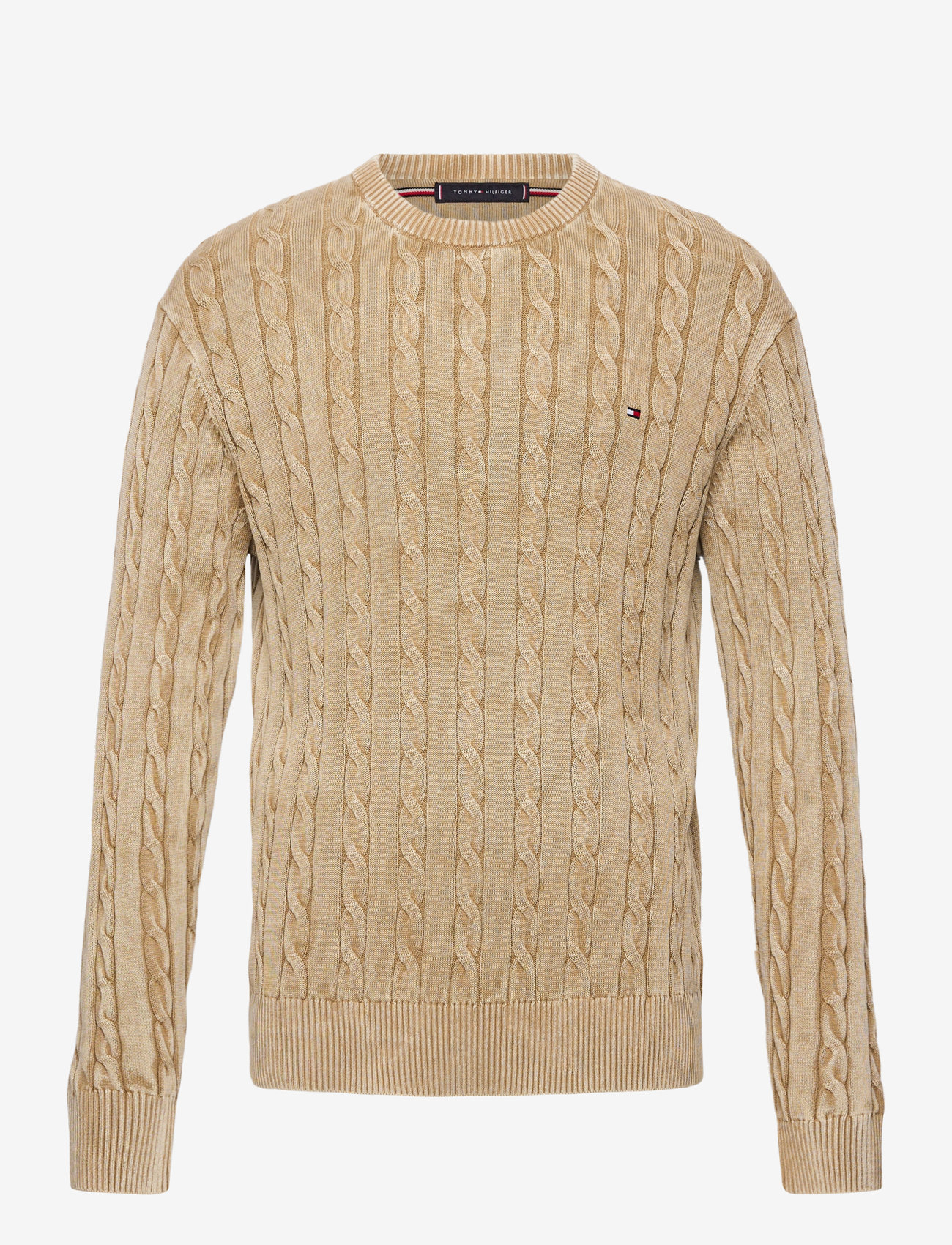 Tommy Hilfiger - CLASSIC CABLE GMD C NK - rundhalsad - sandalwood - 1