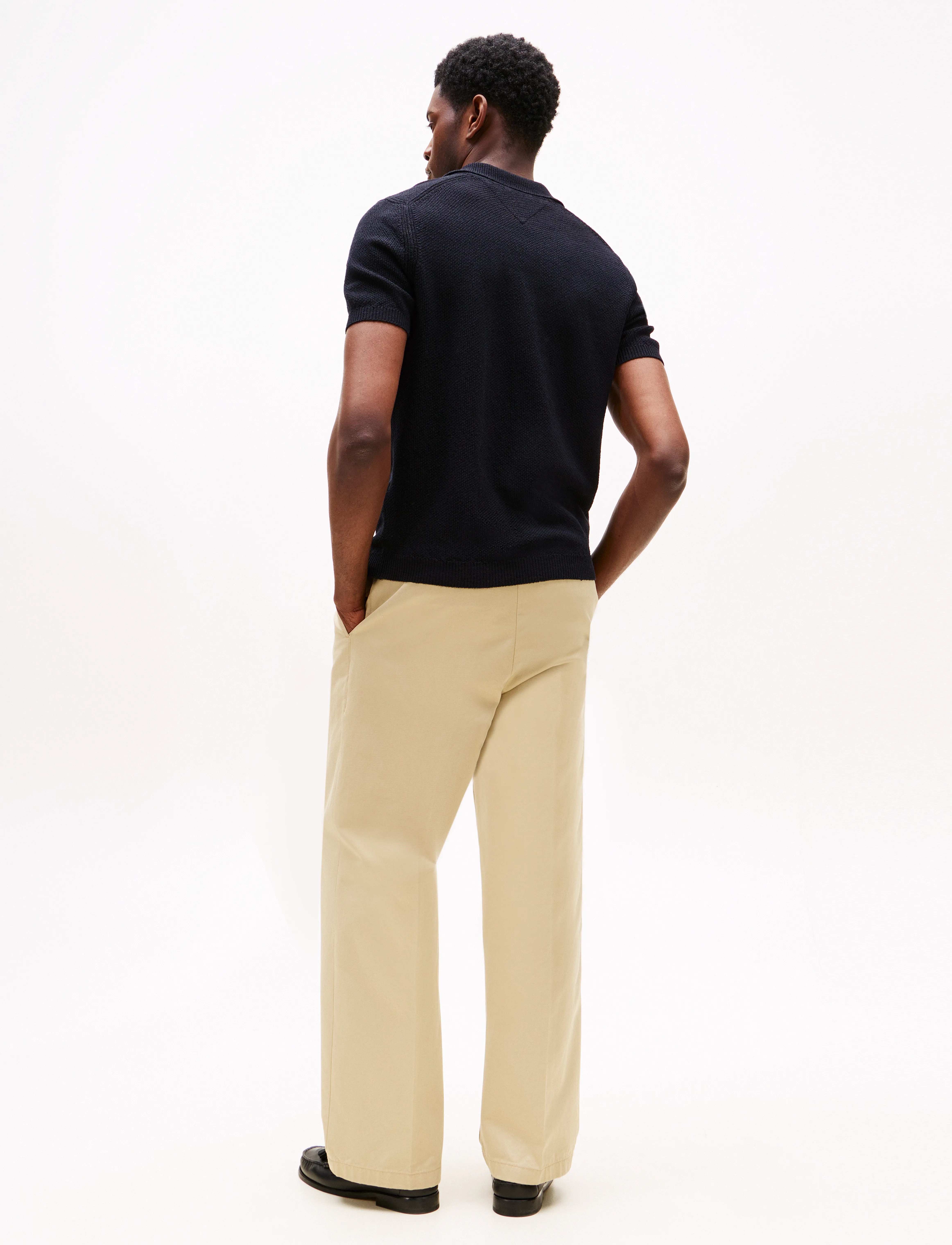 Tommy Hilfiger - KNITTED TEXTURED POLO - knitted polos - desert sky - 3