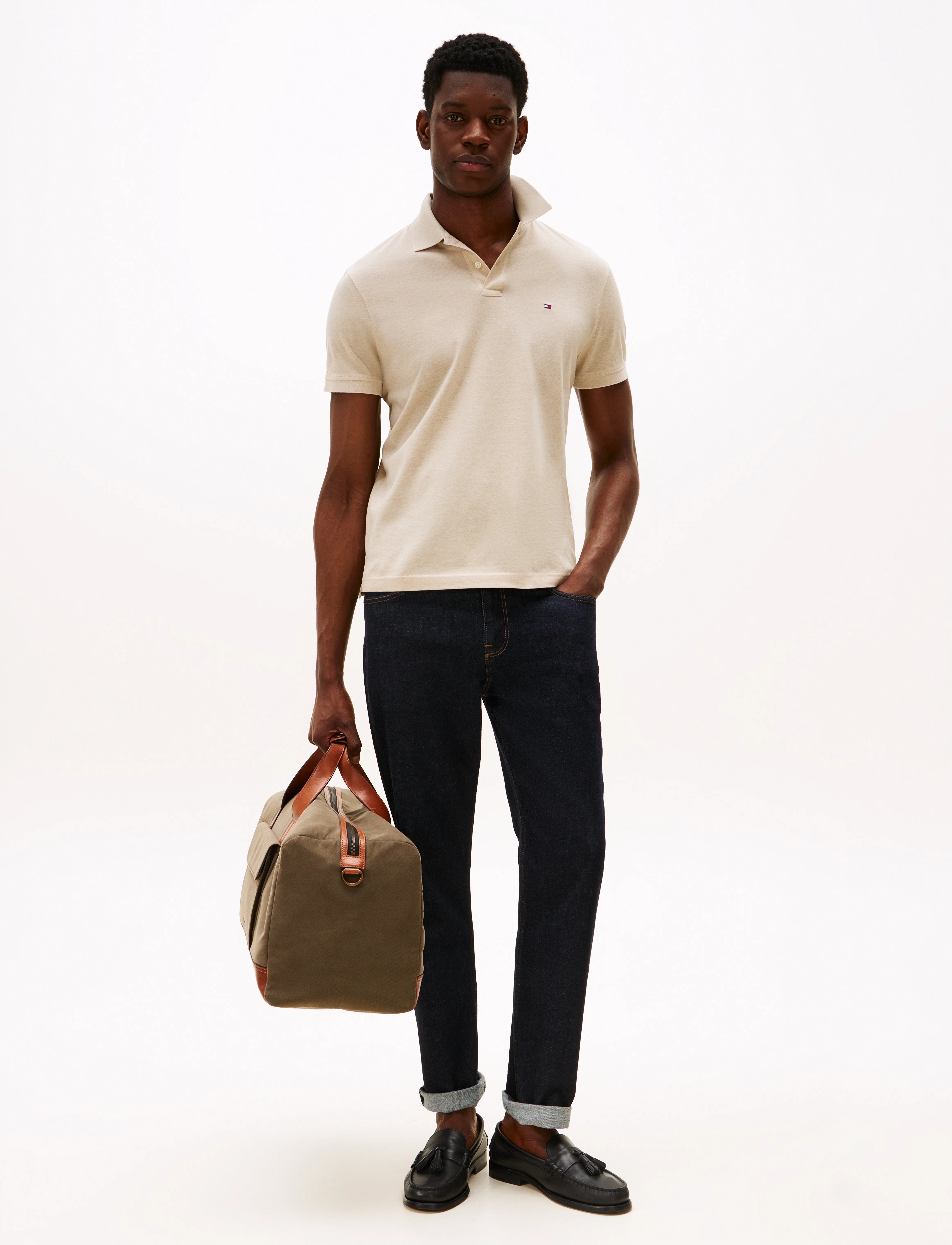 Tommy Hilfiger - MERCERISED TWO TONE REG POLO - lühikeste varrukatega polod - newsprint / multi - 2