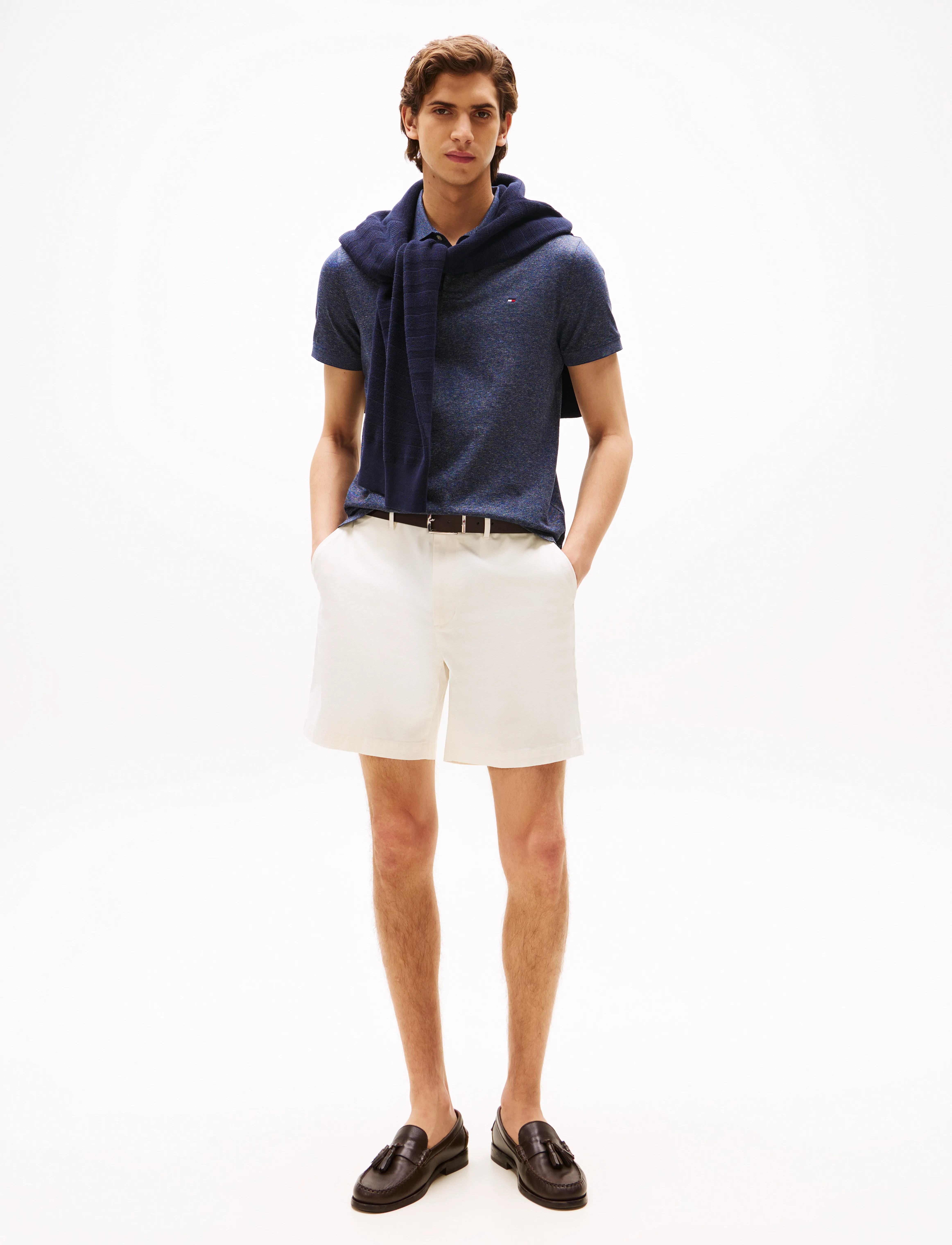 Tommy Hilfiger - MERCERISED TWO TONE REG POLO - kurzärmelig - preppy navy / multi - 2