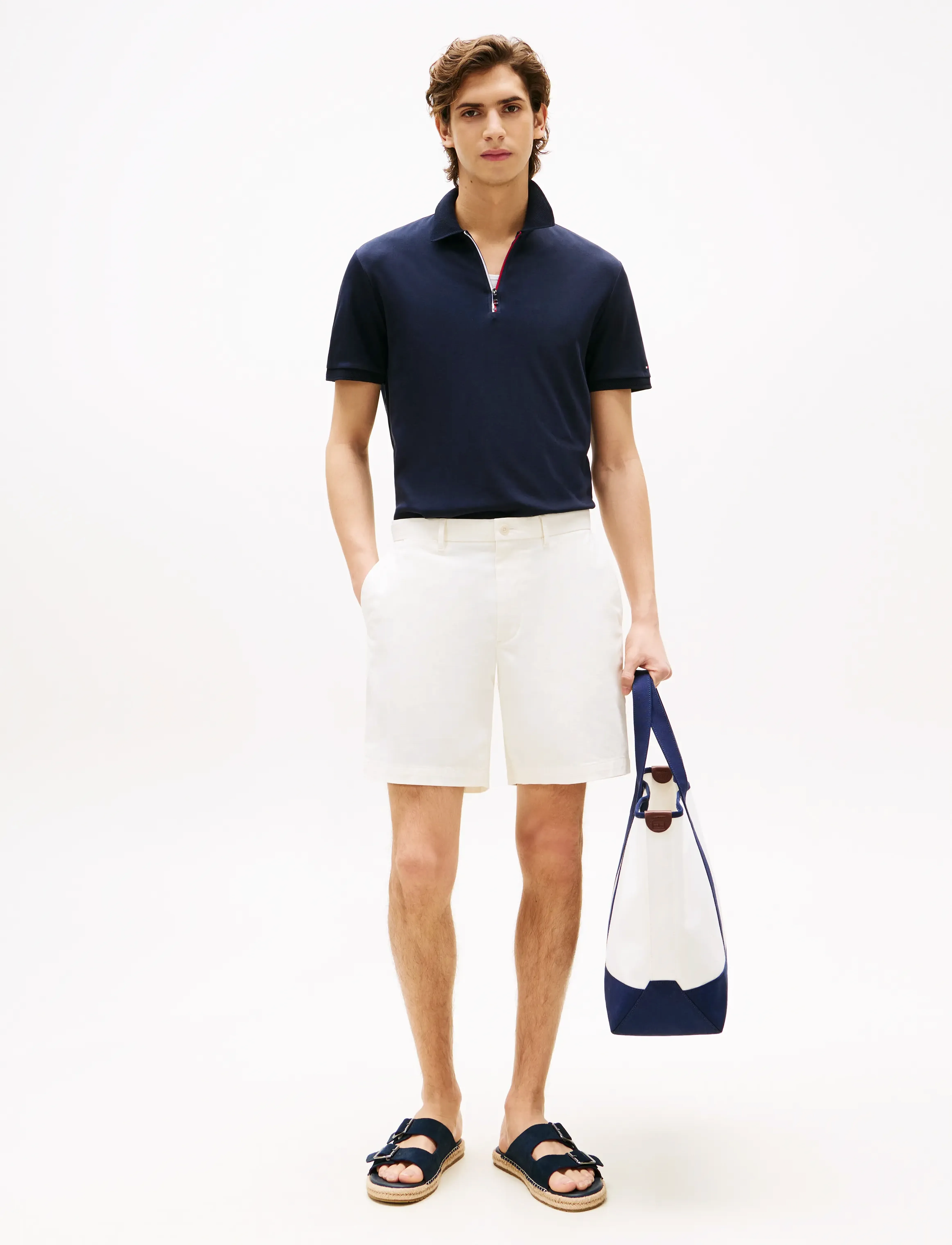 Tommy Hilfiger - INTERLOCK ZIP REG POLO - desert sky - 2