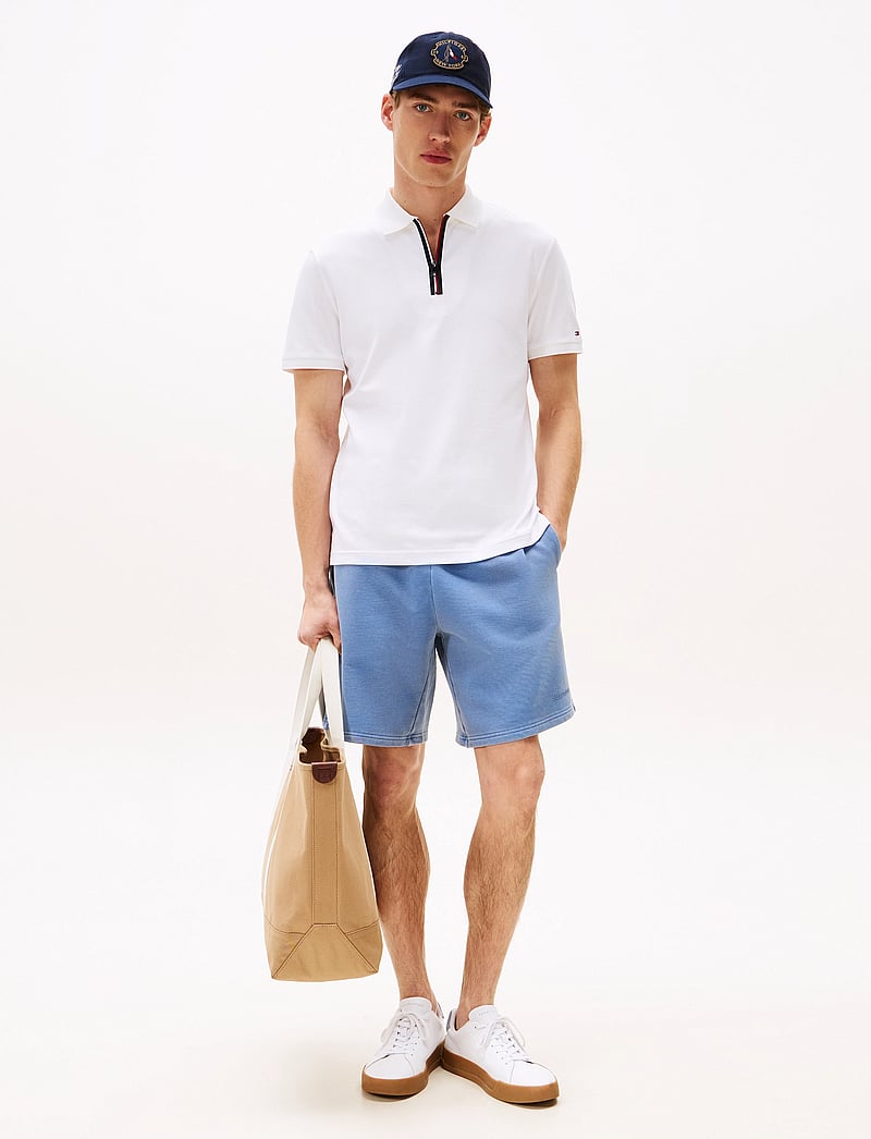 Tommy Hilfiger - INTERLOCK ZIP REG POLO - short-sleeved polos - white - 2