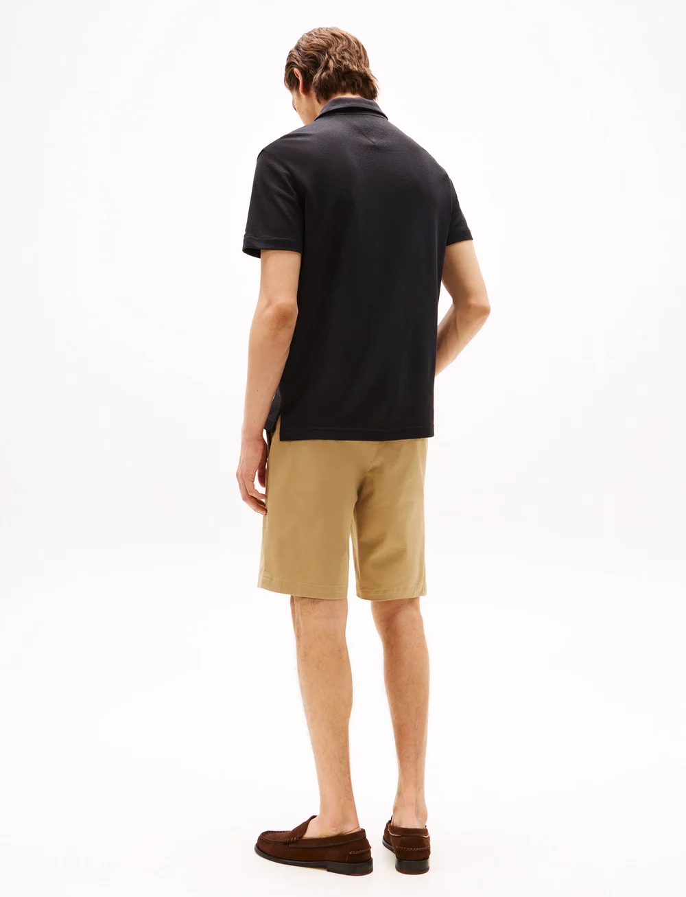 Tommy Hilfiger - OPEN KNIT FULL PLACKET REG POLO - gestrickte polohemden - black - 3