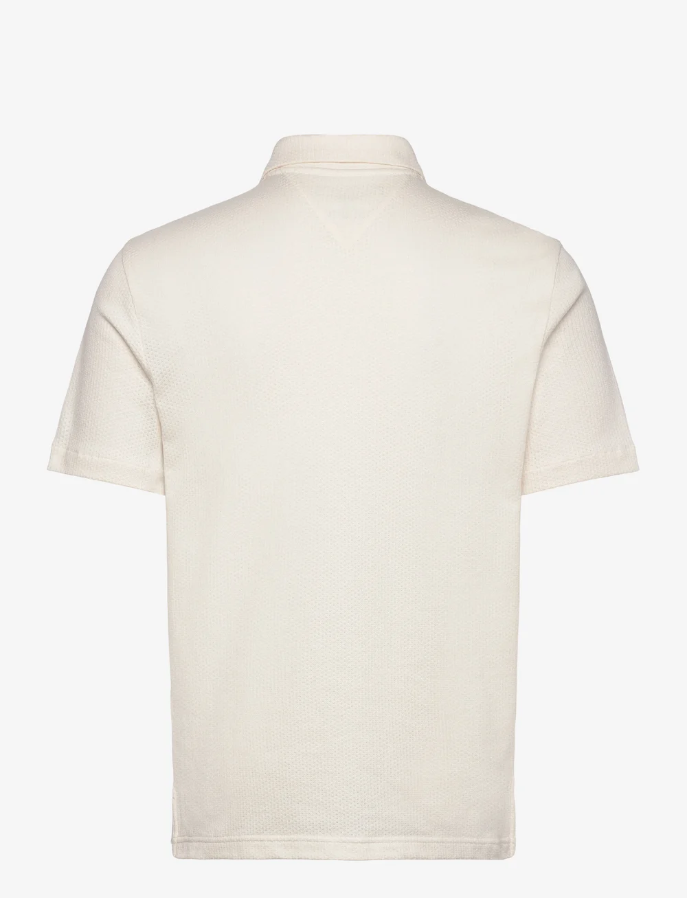 Tommy Hilfiger - OPEN KNIT FULL PLACKET REG POLO - trikotažiniai polo marškinėliai - ivory petal - 2