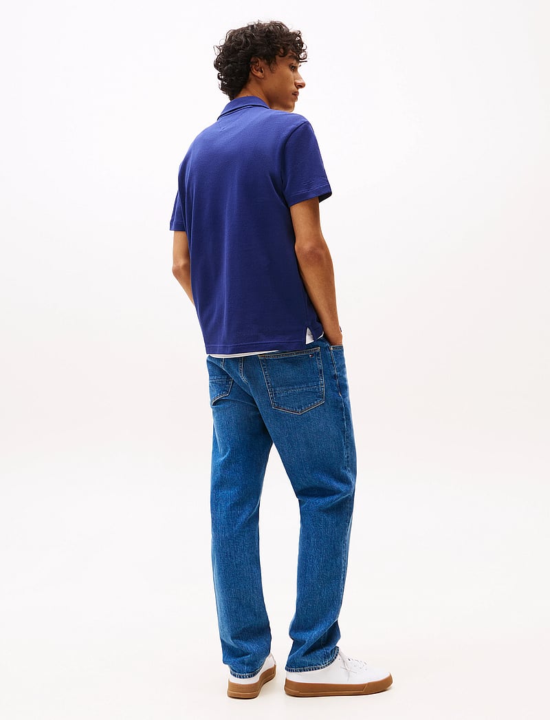 Tommy Hilfiger - OPEN KNIT FULL PLACKET REG POLO - gestrickte polohemden - preppy navy - 3