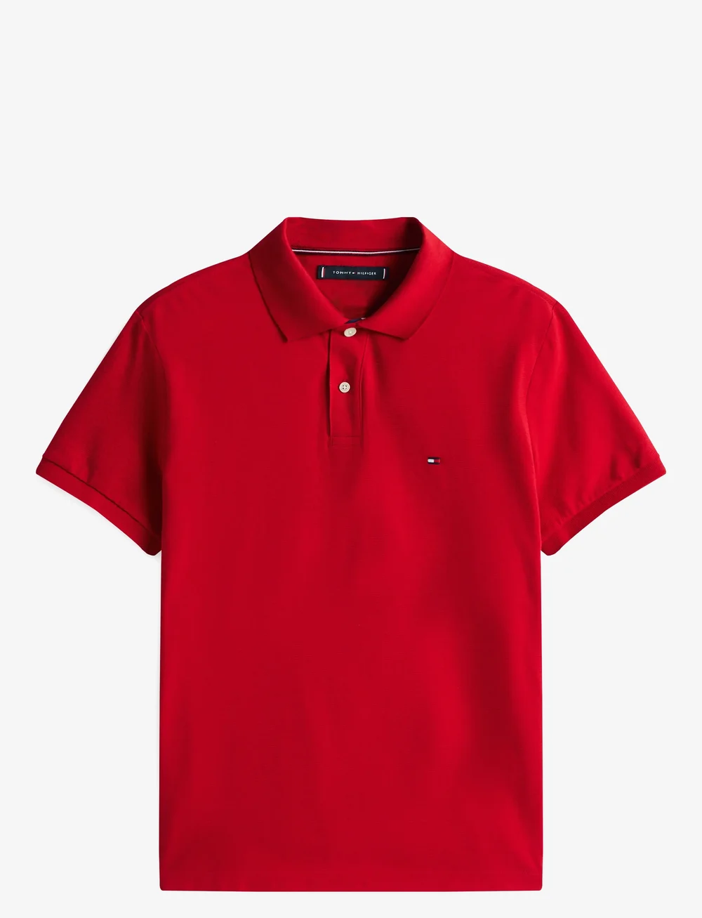 Tommy Hilfiger - MB CONTRAST COLLAR CUFF REG POLO - polo marškinėliai trumpomis rankovėmis - medium red - 1