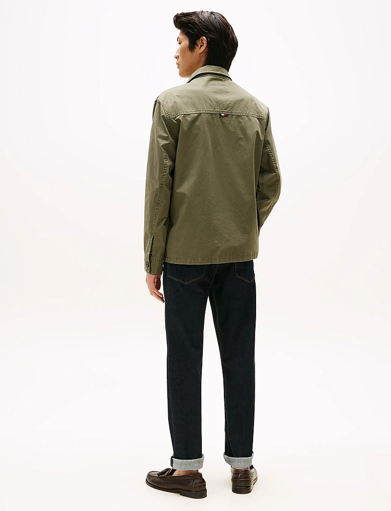 Tommy Hilfiger - COTTON TWILL SHIRT JACKET - tunna jackor - battle green - 3