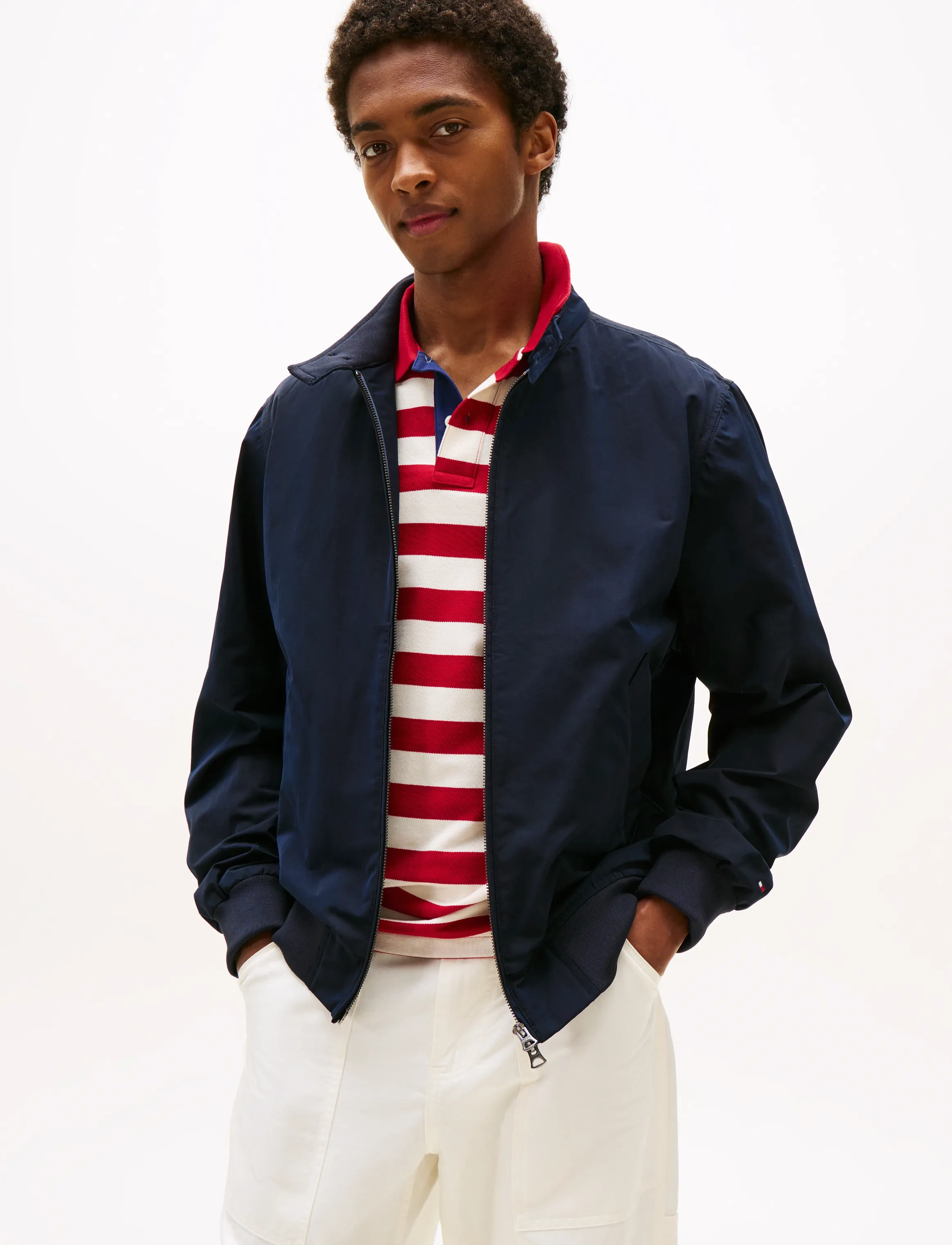 Tommy Hilfiger Harrington Jacket, M, Jackets, Marineblau - Bomber Männerswear