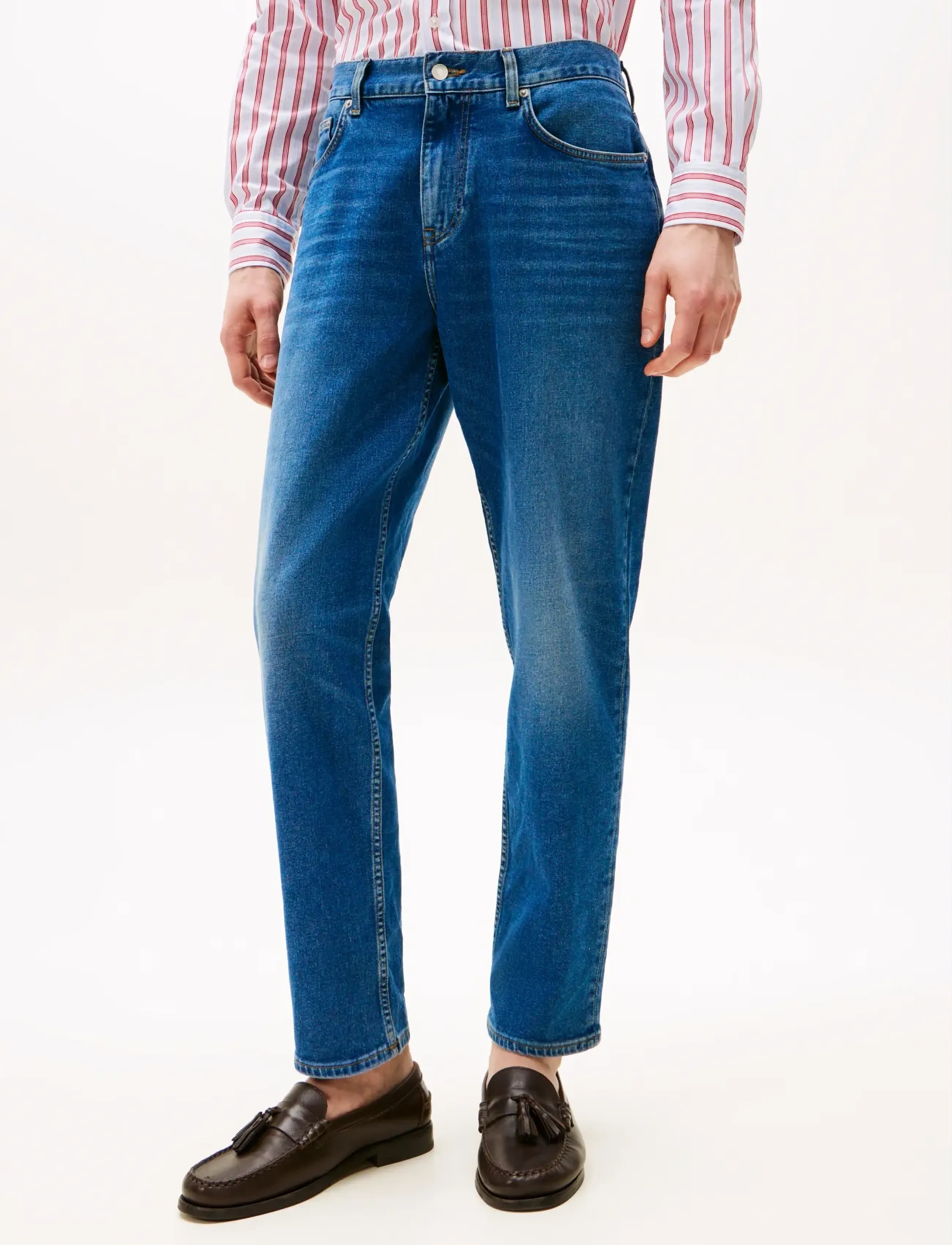 Tommy Hilfiger - TAPERED HARLEM STR BRONSON IND - trousers & jeans - bronson indigo - 0