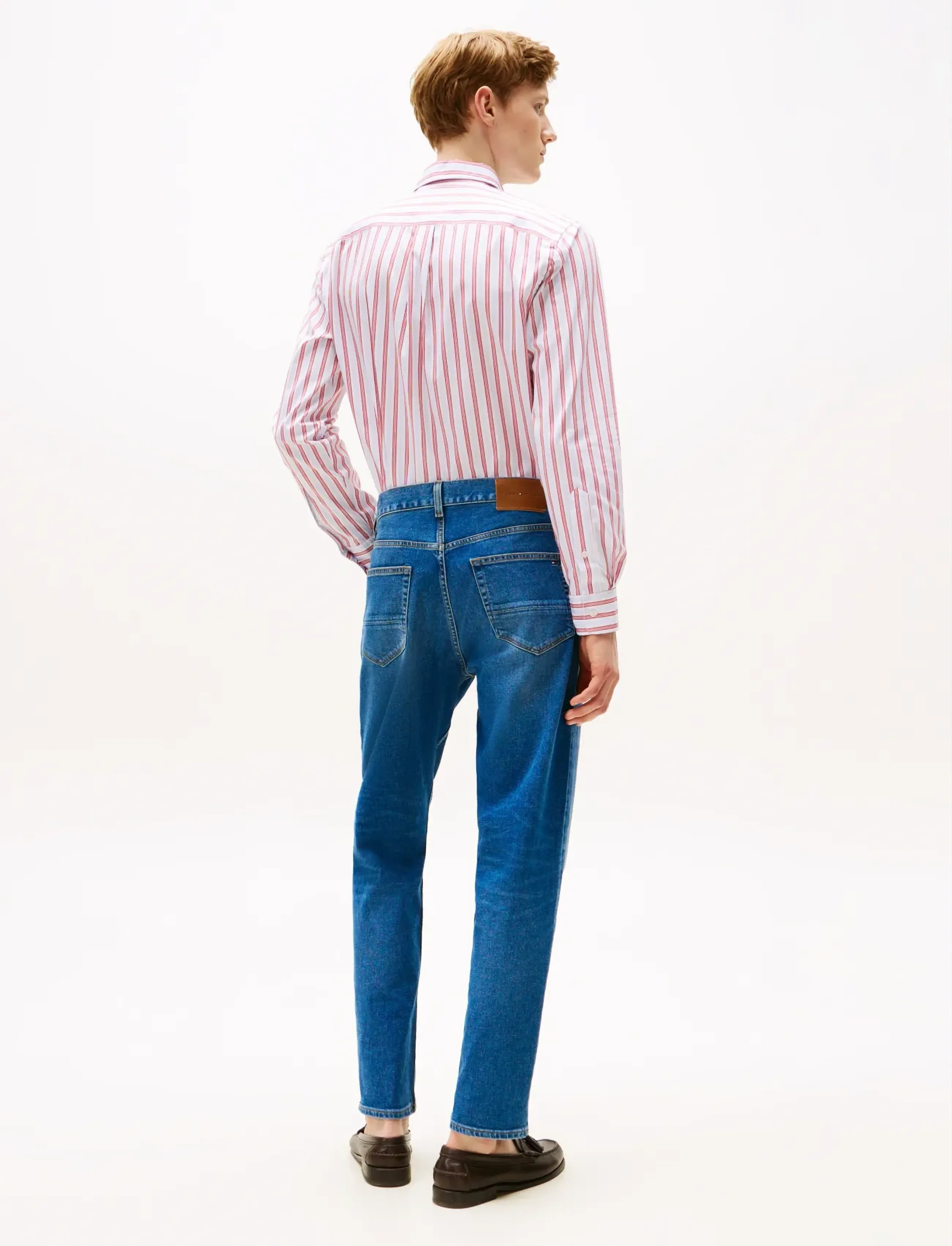 Tommy Hilfiger - TAPERED HARLEM STR BRONSON IND - alt kitsenevad teksad - bronson indigo - 3