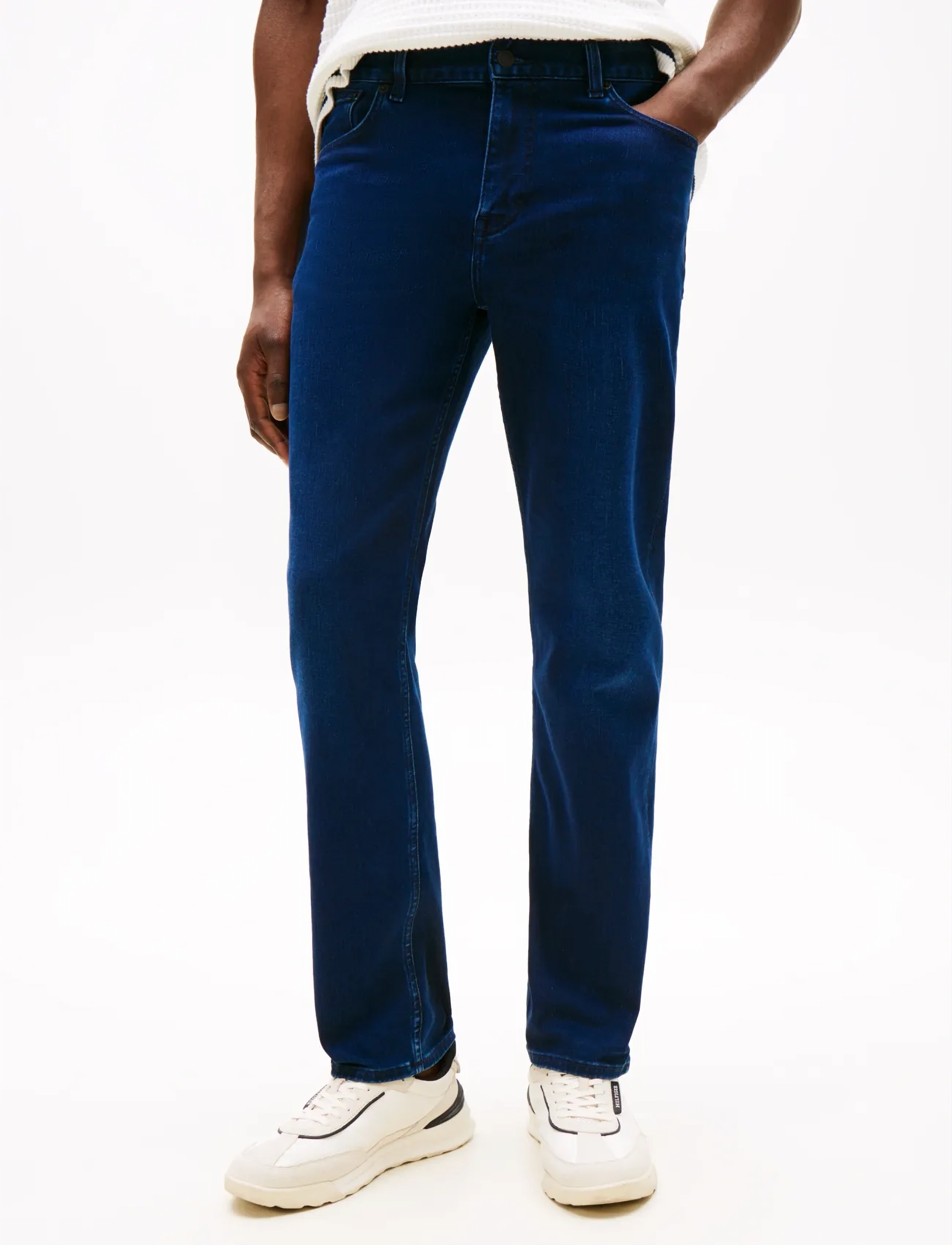 Tommy Hilfiger STRAIGHT DENTON SSTR COSMO BLUE - Denimkläder - COSMO BLUE / navy