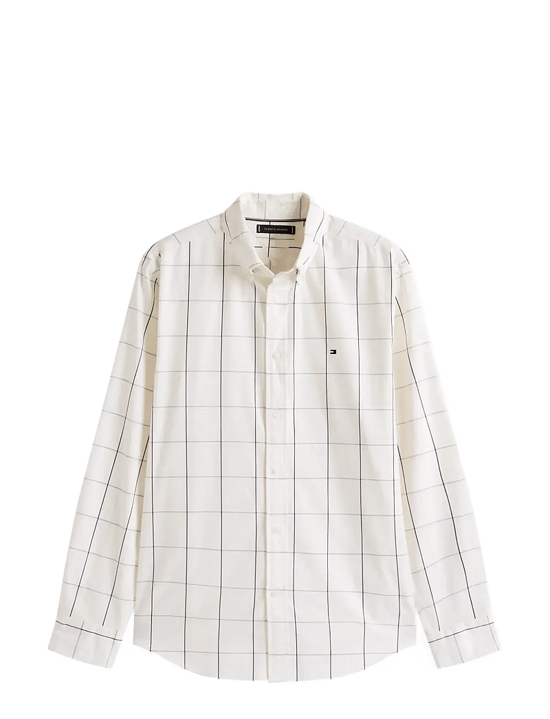 Tommy Hilfiger - LIGHTWEIGHT TWILL WINDOW SHIRT - basic shirts - ivory silk - 1