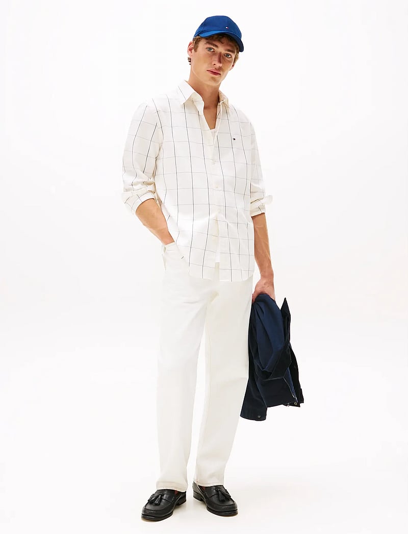 Tommy Hilfiger - LIGHTWEIGHT TWILL WINDOW SHIRT - basic shirts - ivory silk - 2