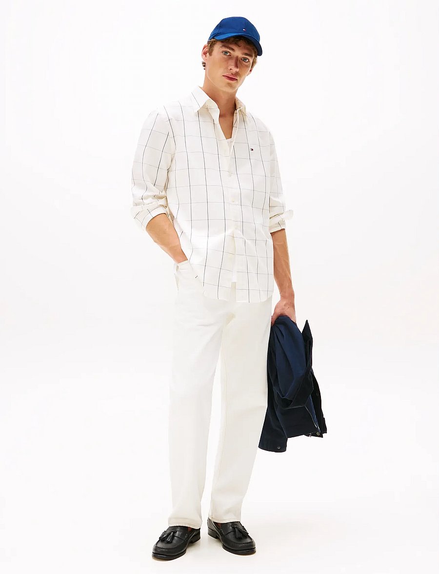 Tommy Hilfiger - LIGHTWEIGHT TWILL WINDOW SHIRT - ivory silk - 2
