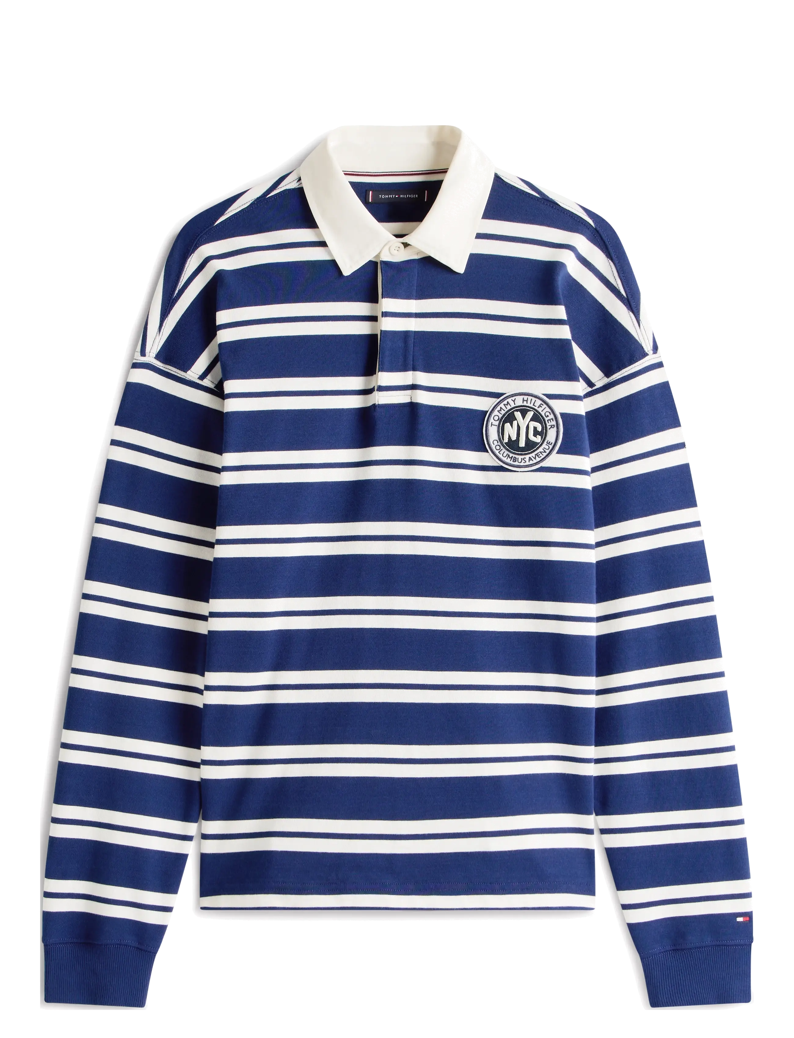 AUTHENTIC STRIPE RUGBY - IVORY PETAL/PREPPY NAVY
