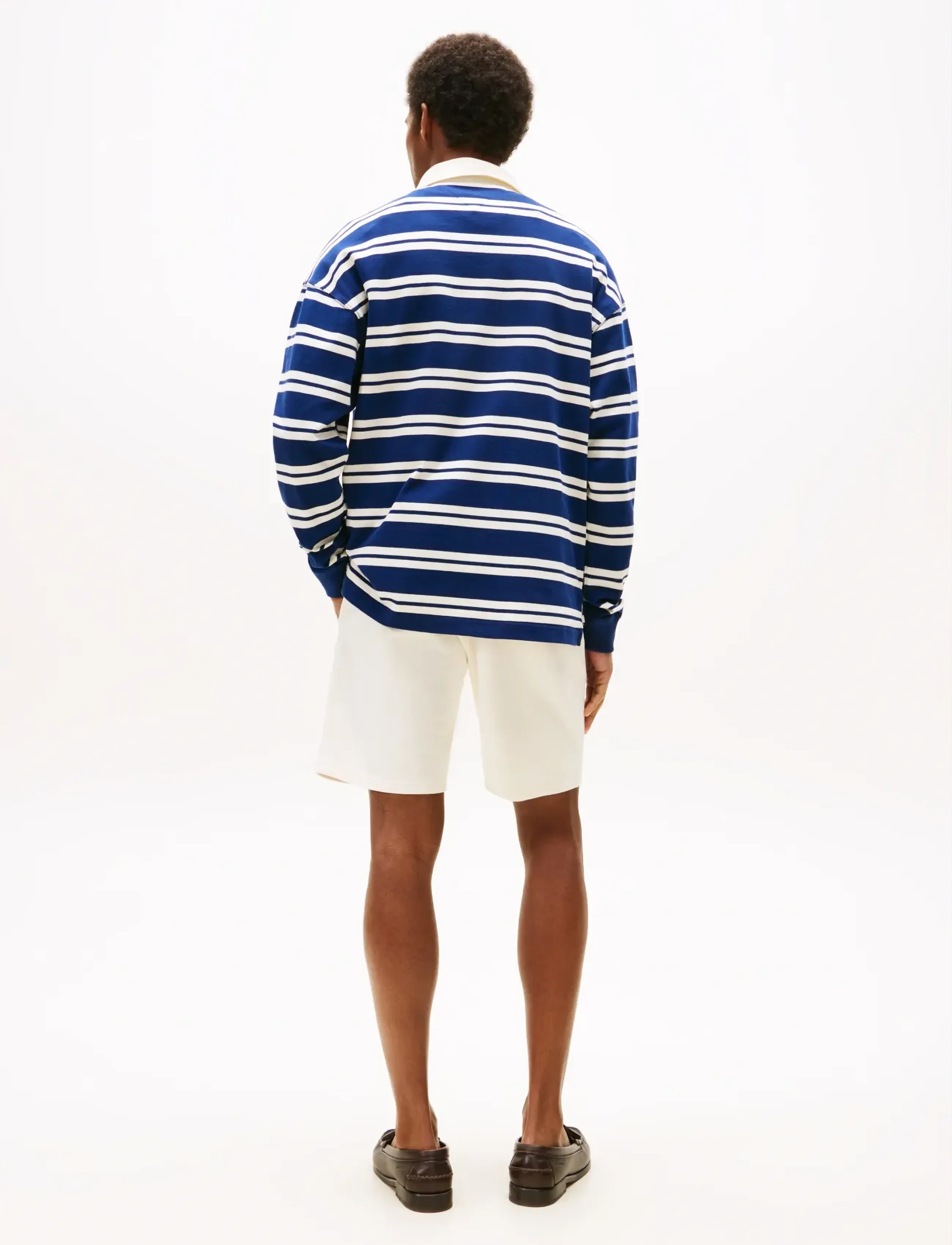 Tommy Hilfiger - AUTHENTIC STRIPE RUGBY - ivory petal preppy navy - 3