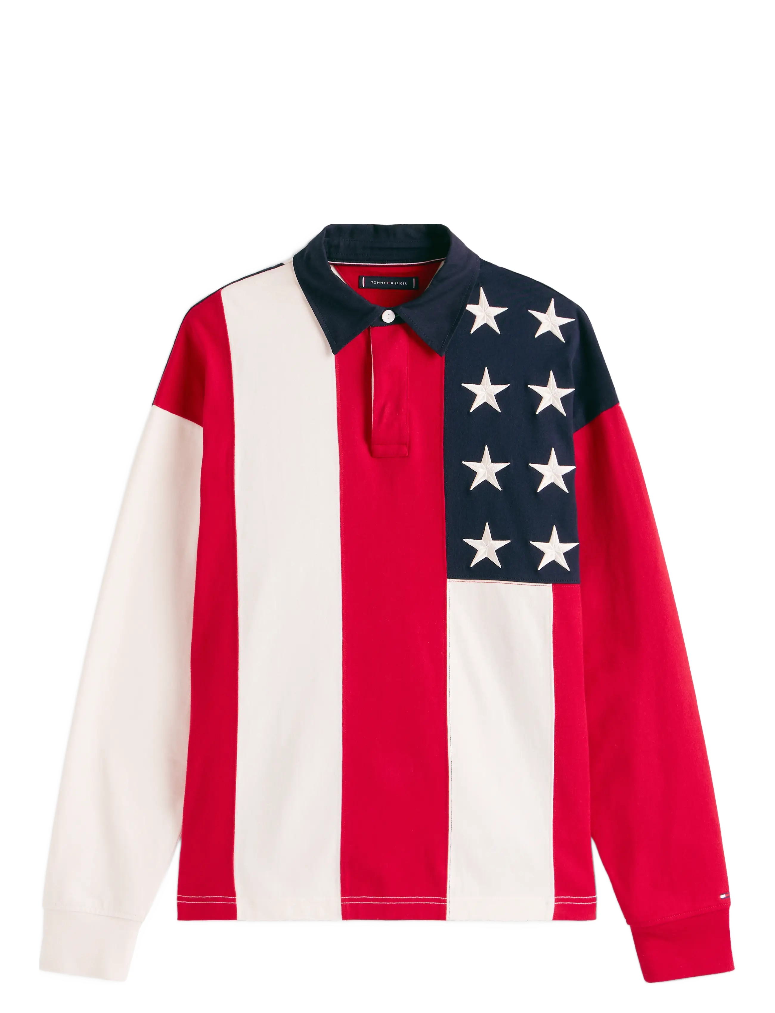 TOMMY HILFIGER Americana Flag Rugby Patterned - L - Herren