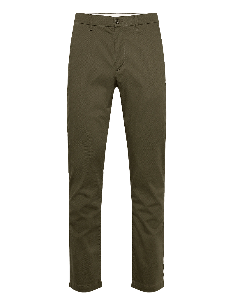 Tommy Hilfiger - DENTON PRINTED STRUCTURE CHINO - casual trousers - dark greenery - 1