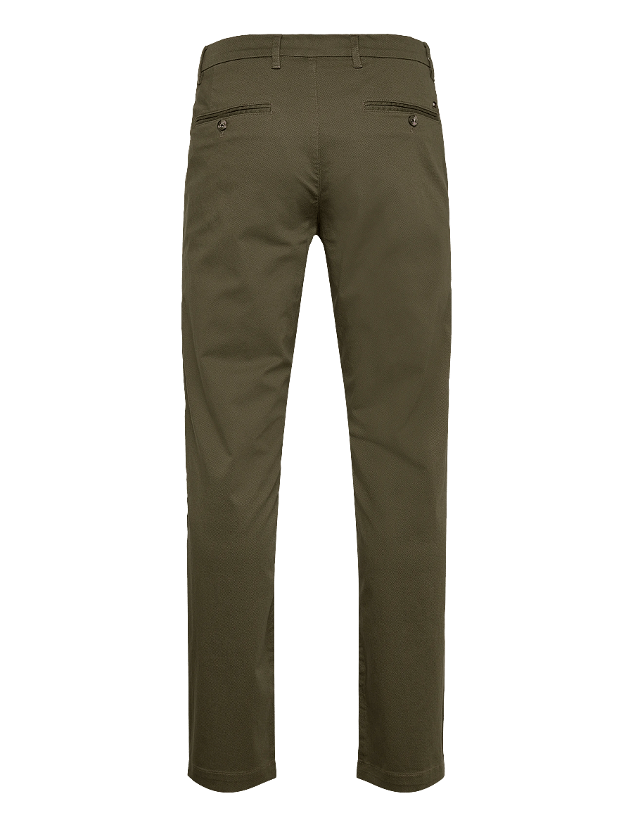 Tommy Hilfiger - DENTON PRINTED STRUCTURE CHINO - casual byxor - dark greenery - 2