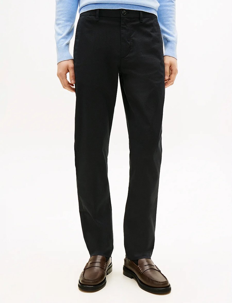 Tommy Hilfiger - DENTON PRINTED STRUCTURE CHINO - casual trousers - desert sky - 1