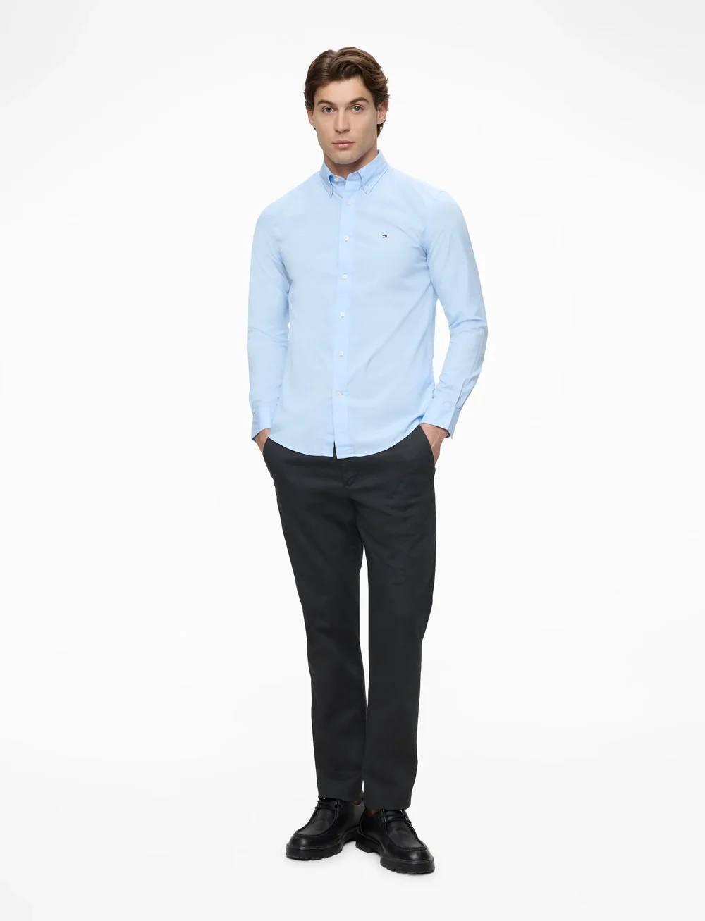 Tommy Hilfiger - DENTON PRINTED STRUCTURE CHINO - casual broeken - desert sky - 2