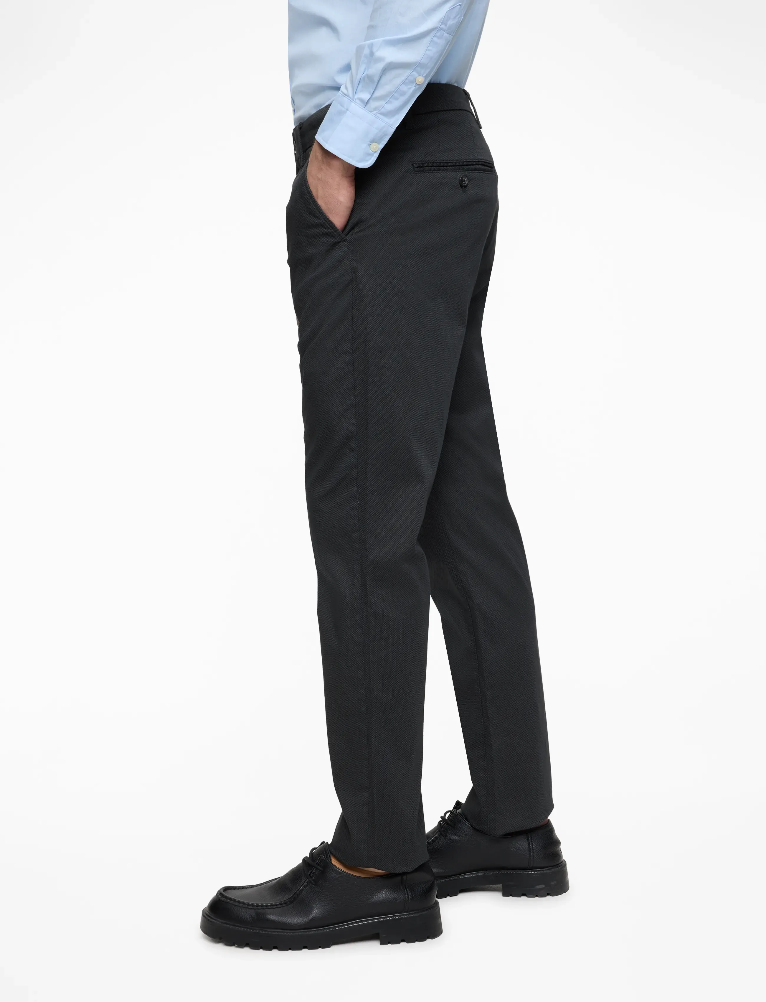 Tommy Hilfiger - DENTON PRINTED STRUCTURE CHINO - casual byxor - desert sky - 4