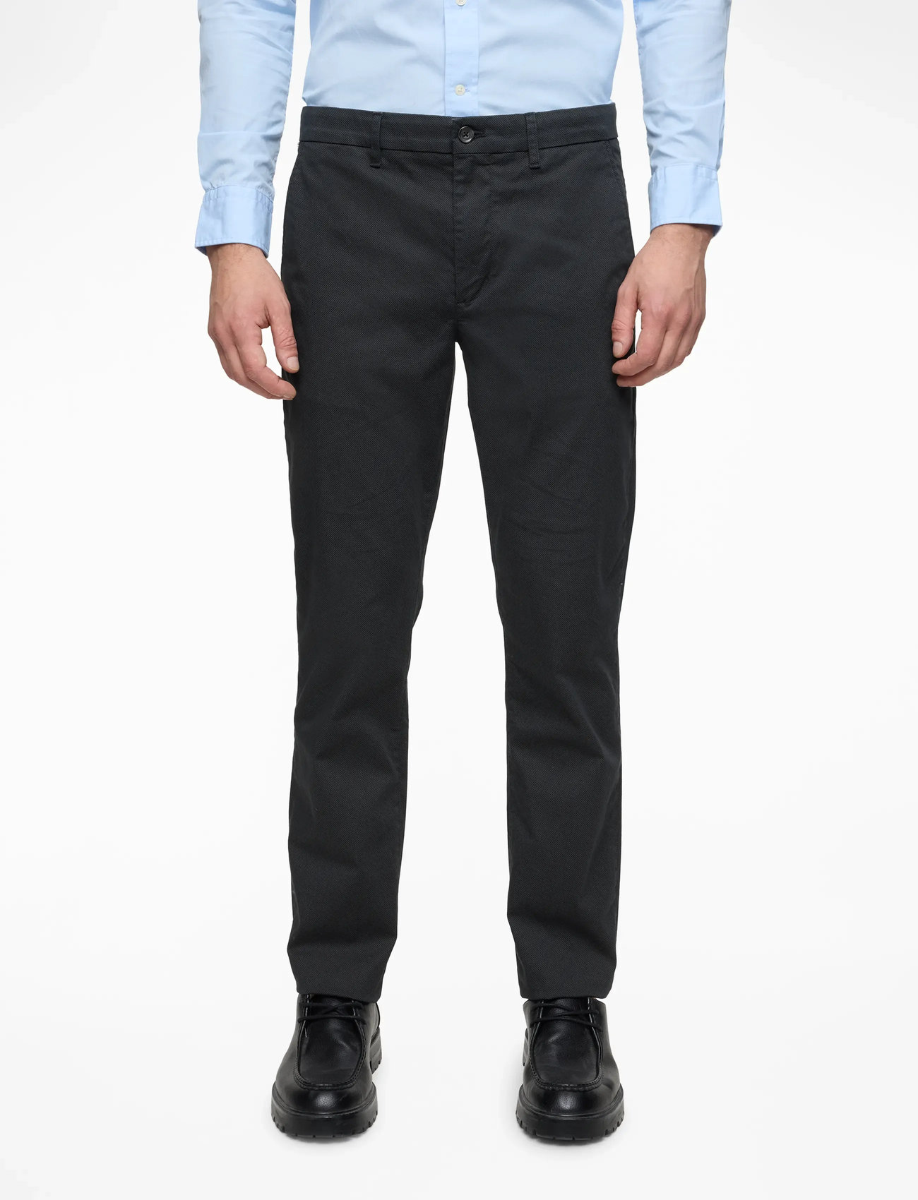 Tommy Hilfiger - DENTON PRINTED STRUCTURE CHINO - casual byxor - desert sky - 0