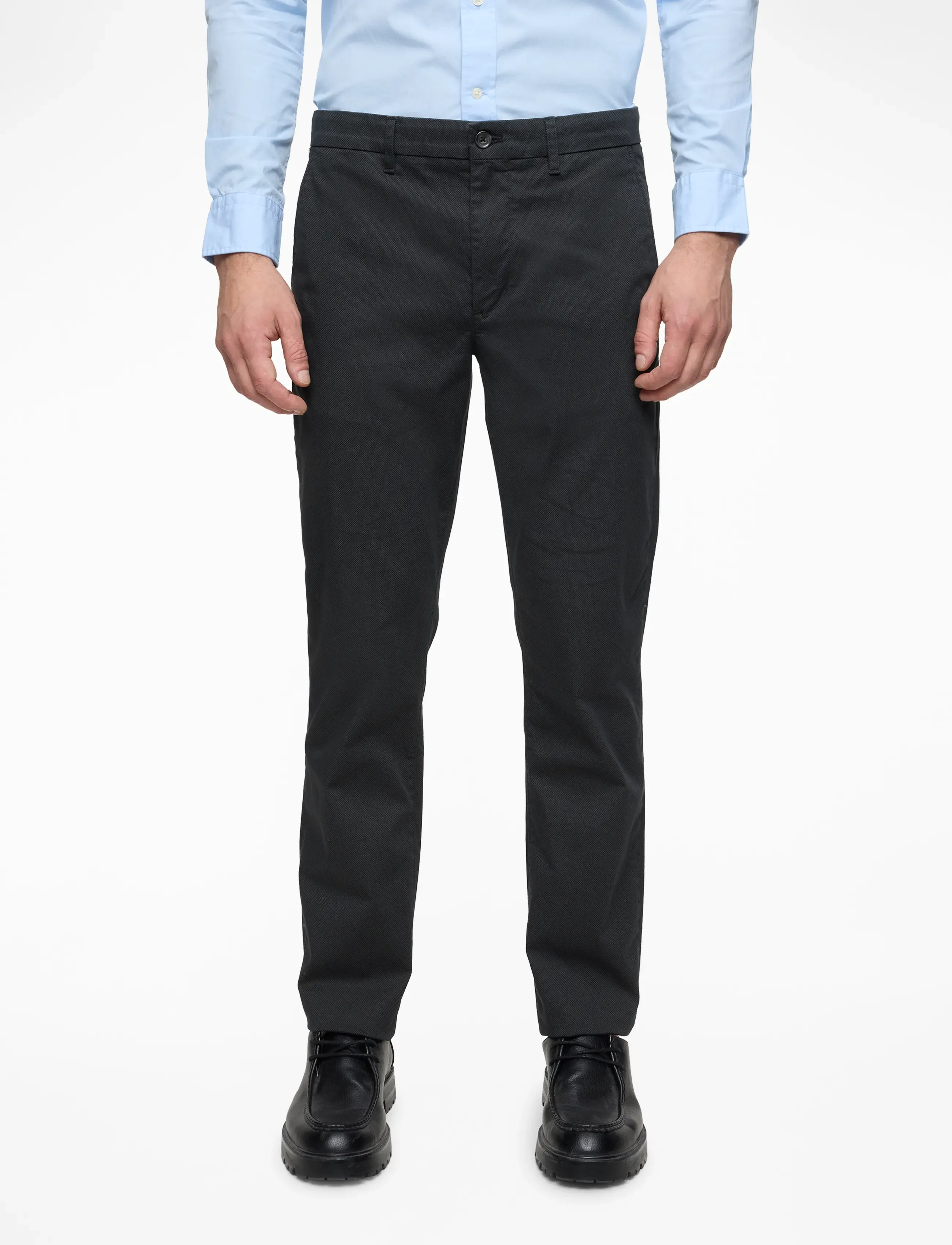 Tommy Hilfiger DENTON PRINTED STRUCTURE CHINO - Chinos - DESERT SKY / navy