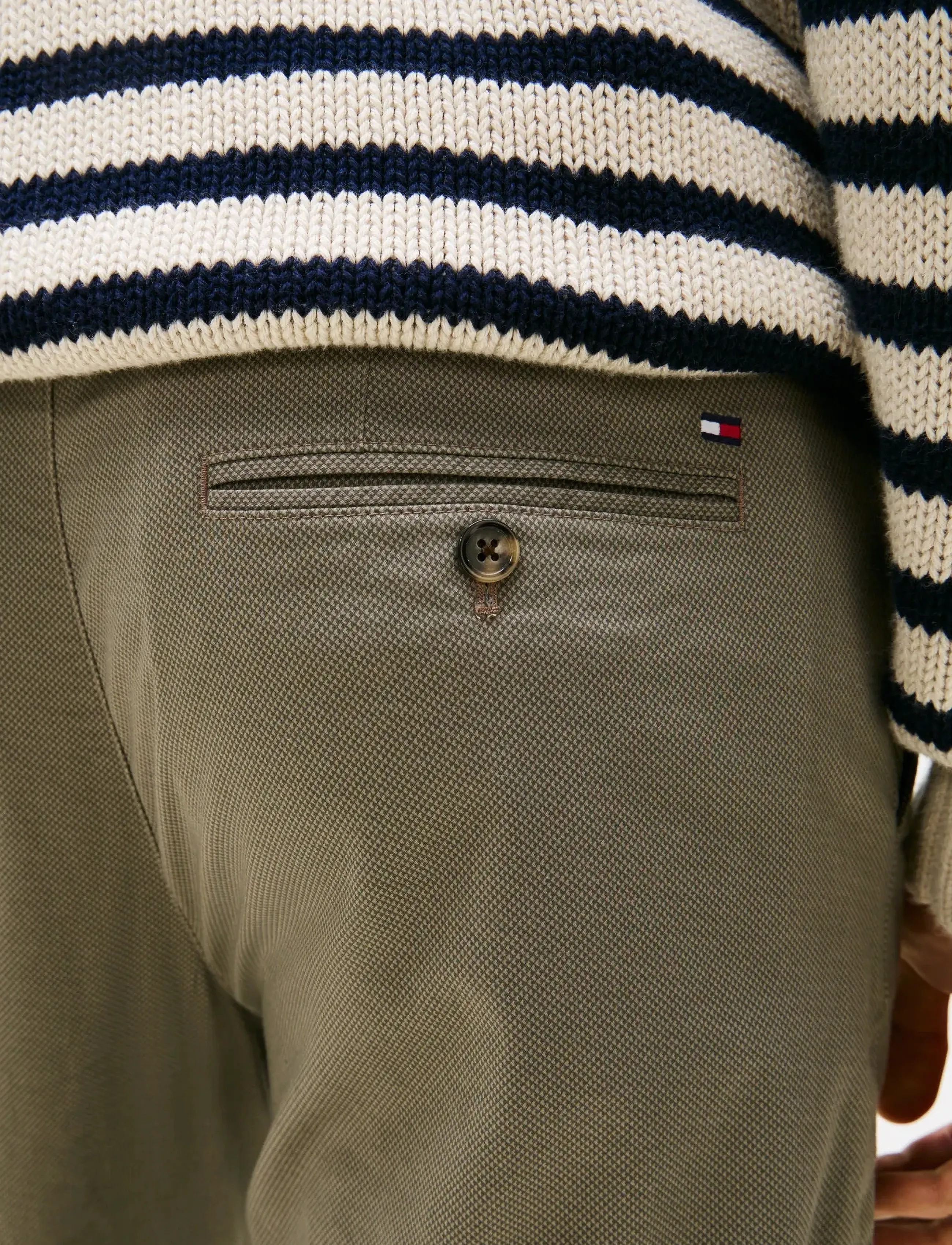 Tommy Hilfiger - DENTON PRINTED STRUCTURE CHINO - casual trousers - hydrogen grey - 3