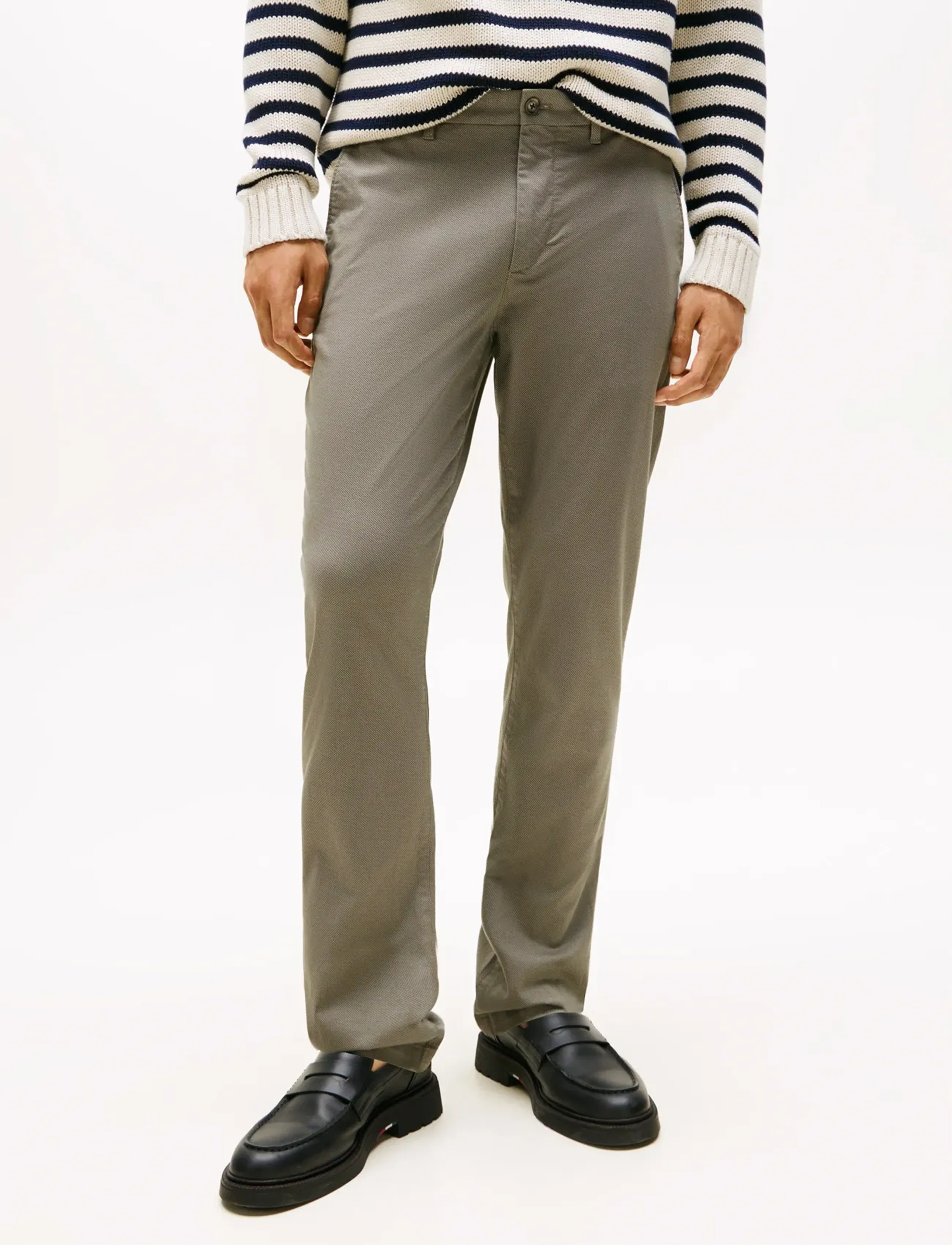 Tommy Hilfiger - DENTON PRINTED STRUCTURE CHINO - casual trousers - hydrogen grey - 4