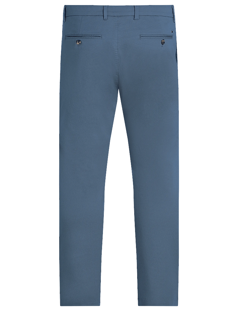 Tommy Hilfiger - BLEECKER PRINTED STRUCTURE CHINO - vabaajapüksid - aegean sea - 2