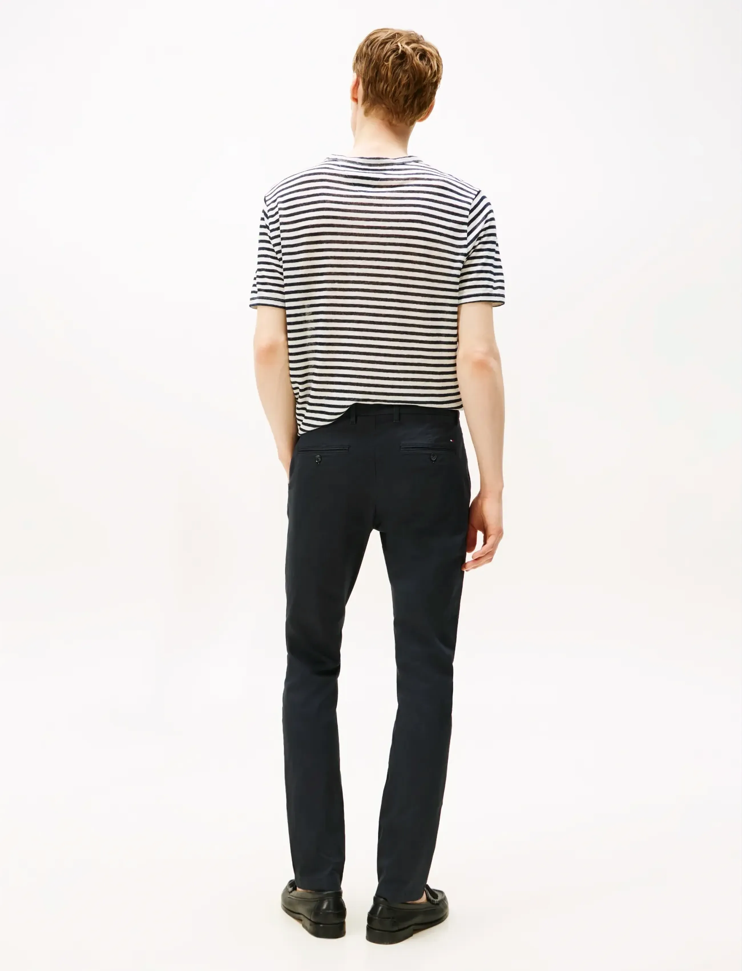 Tommy Hilfiger - BLEECKER PRINTED STRUCTURE CHINO - casual trousers - desert sky - 4