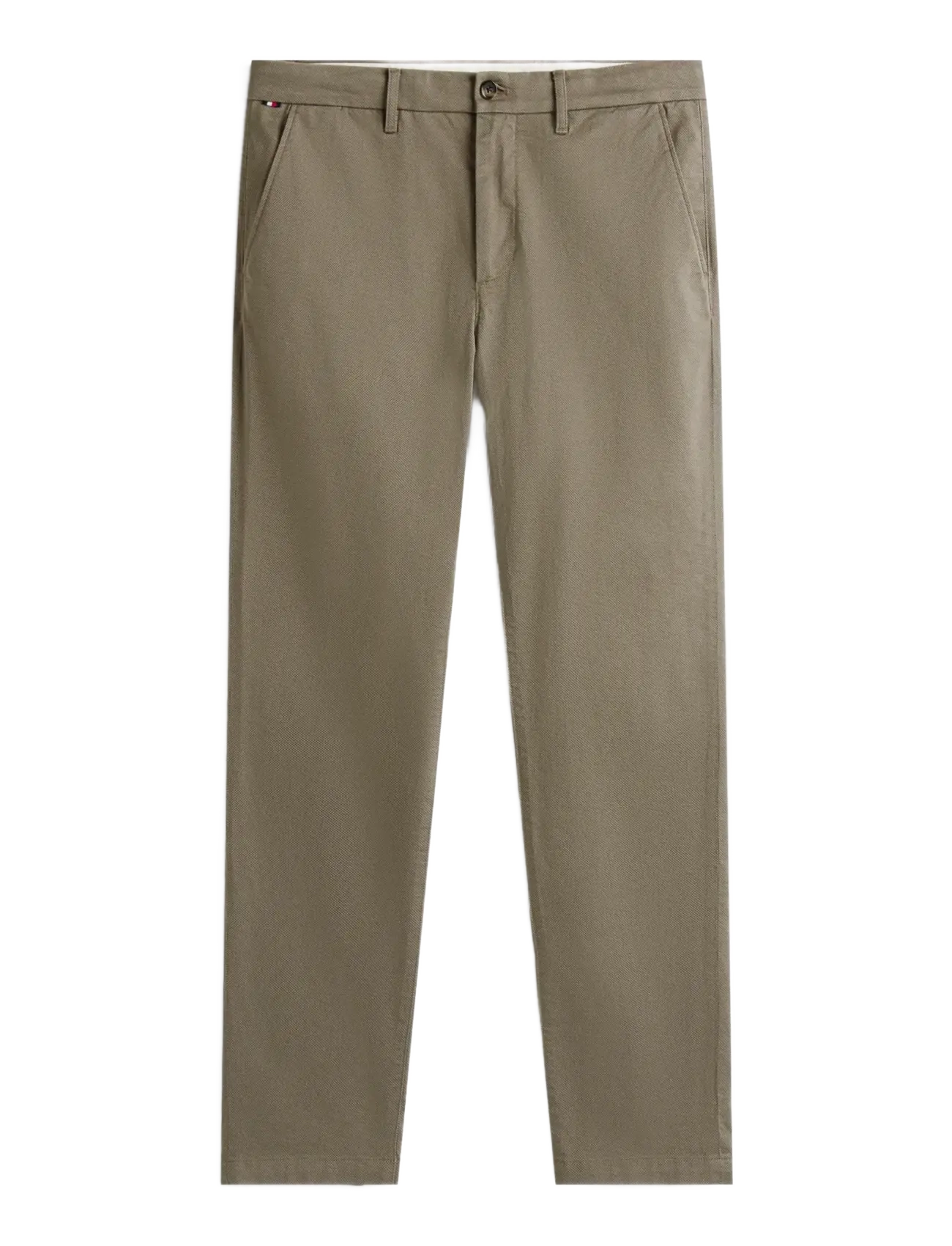 Tommy Hilfiger BLEECKER PRINTED STRUCTURE CHINO - Tommy Hilfiger - HYDROGEN GREY / khaki/green