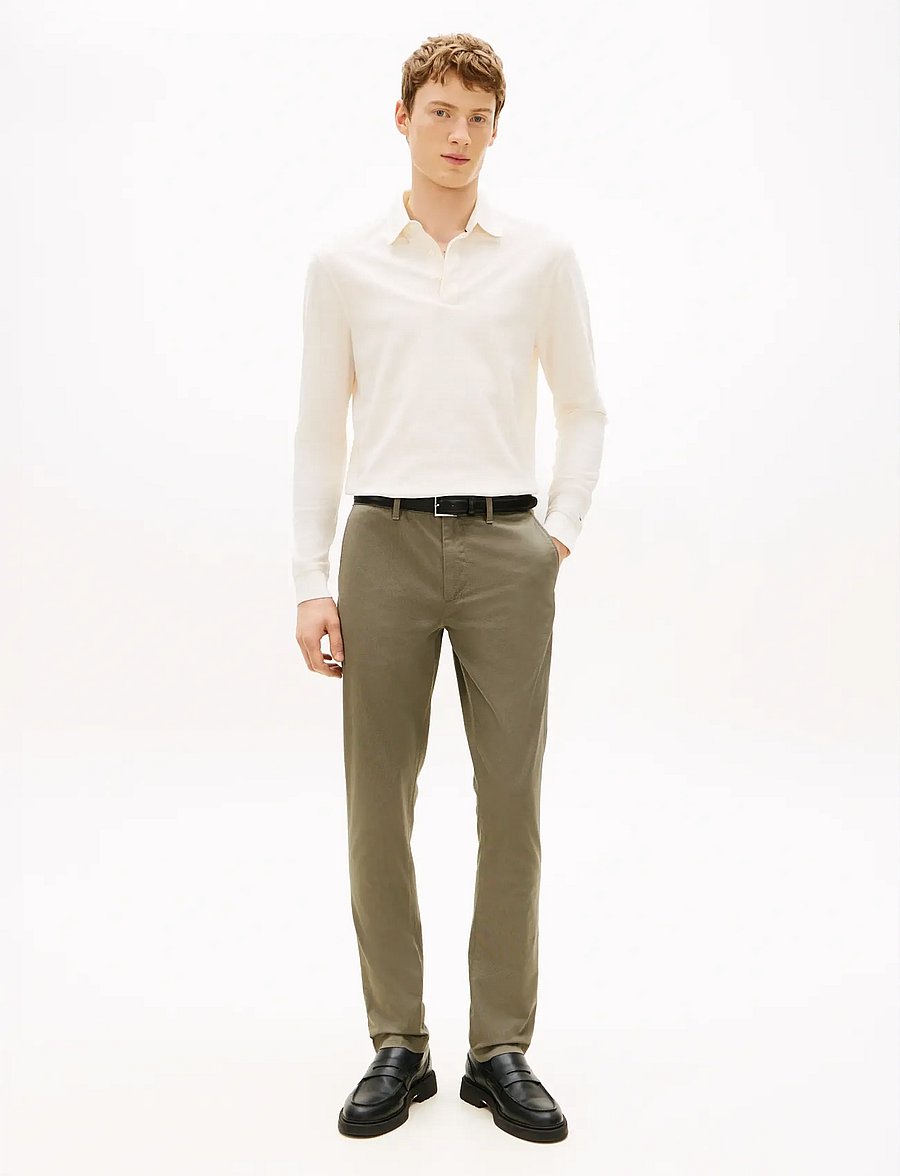 Tommy Hilfiger - BLEECKER PRINTED STRUCTURE CHINO - vabaajapüksid - hydrogen grey - 2