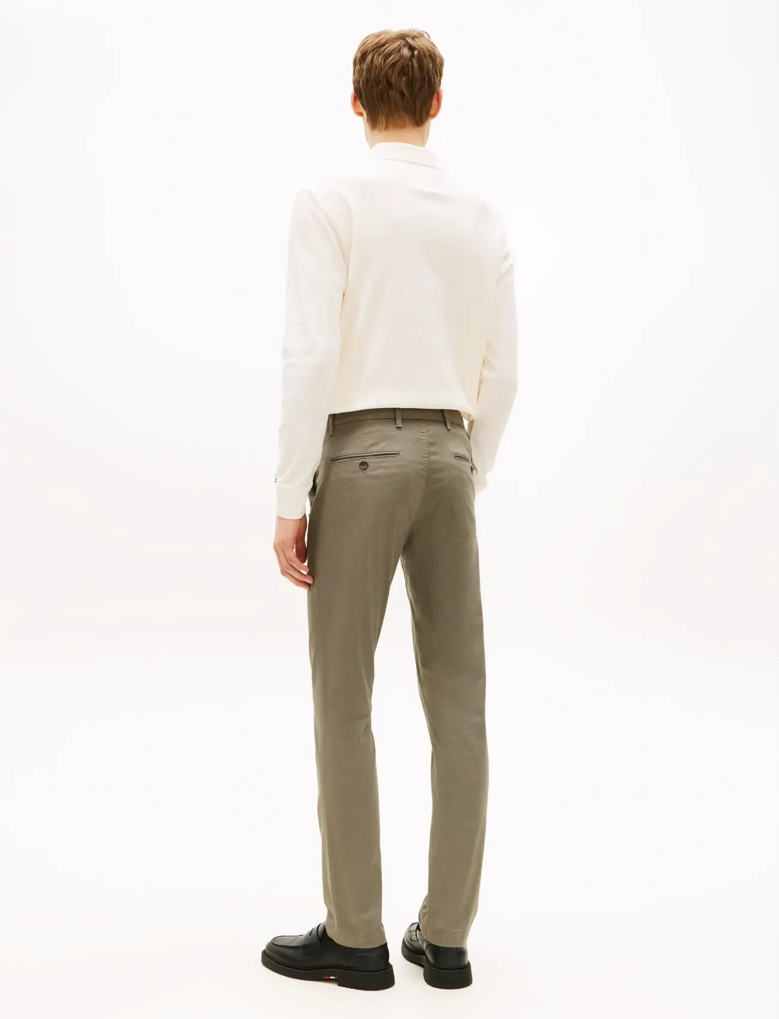 Tommy Hilfiger - BLEECKER PRINTED STRUCTURE CHINO - casual byxor - hydrogen grey - 3