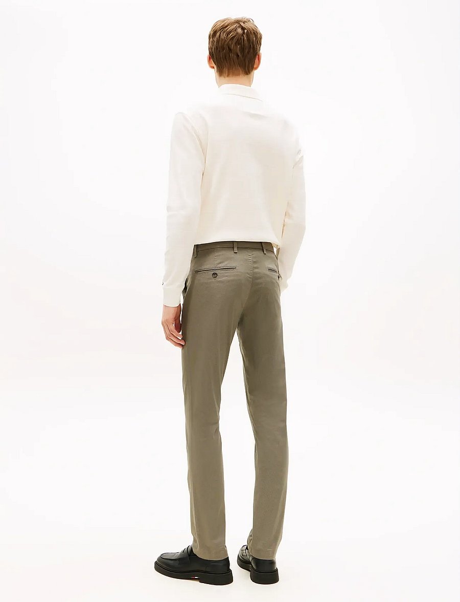 Tommy Hilfiger - BLEECKER PRINTED STRUCTURE CHINO - vabaajapüksid - hydrogen grey - 3