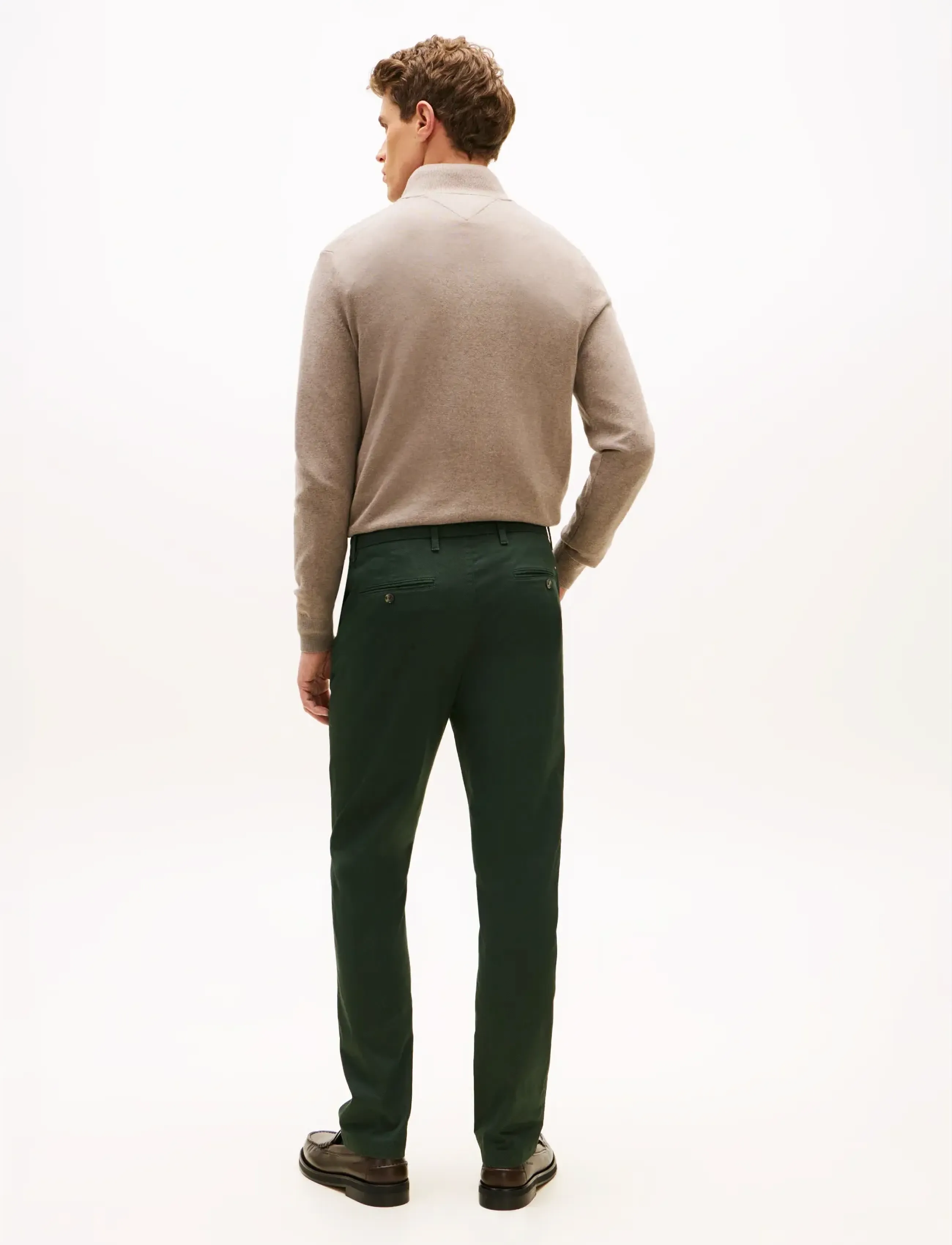 Tommy Hilfiger - BLEECKER PRINTED STRUCTURE CHINO - chinos - riverbed green - 3