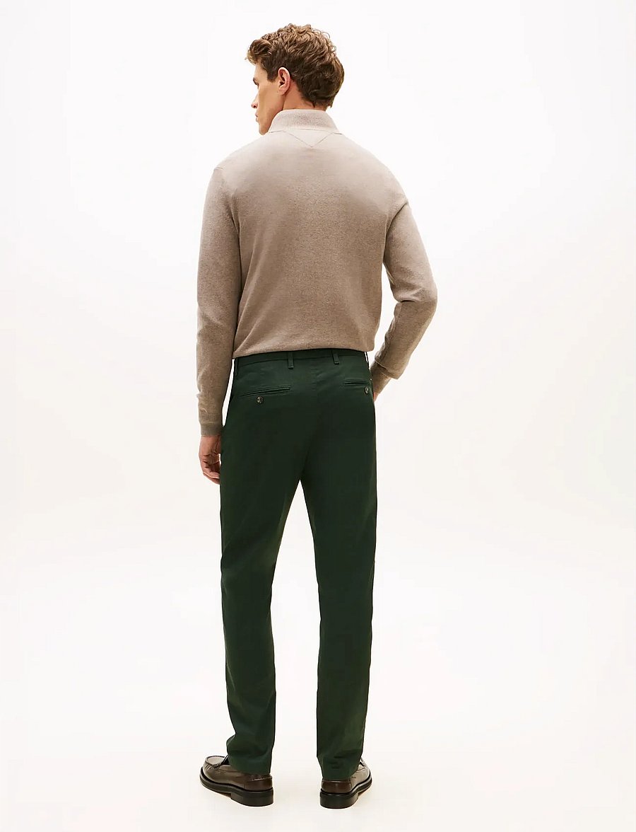 Tommy Hilfiger - BLEECKER PRINTED STRUCTURE CHINO - casual byxor - riverbed green - 3