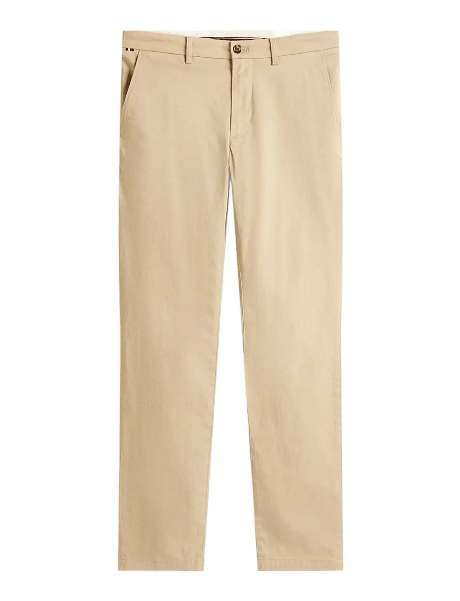 Tommy Hilfiger - BLEECKER PRINTED STRUCTURE CHINO - vabaajapüksid - sandalwood - 1