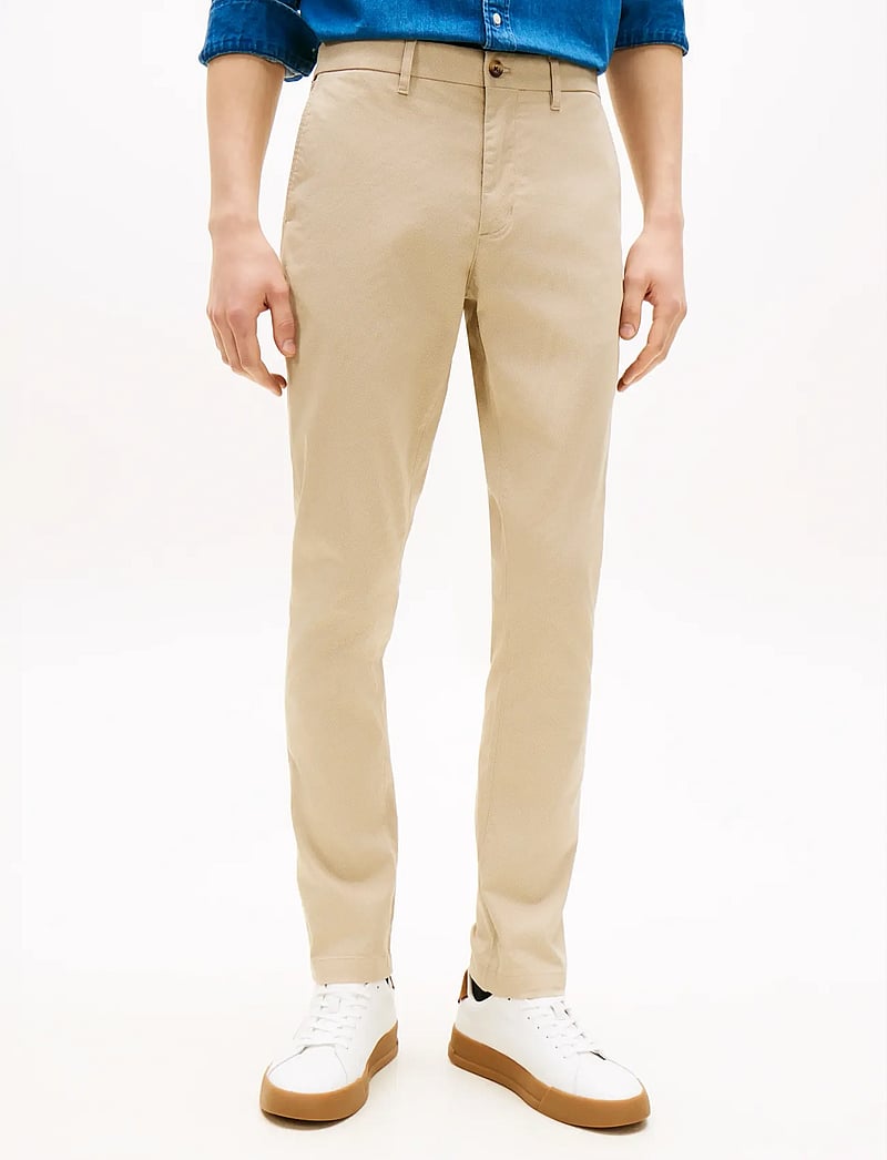 Tommy Hilfiger - BLEECKER PRINTED STRUCTURE CHINO - vabaaja püksid - sandalwood - 0