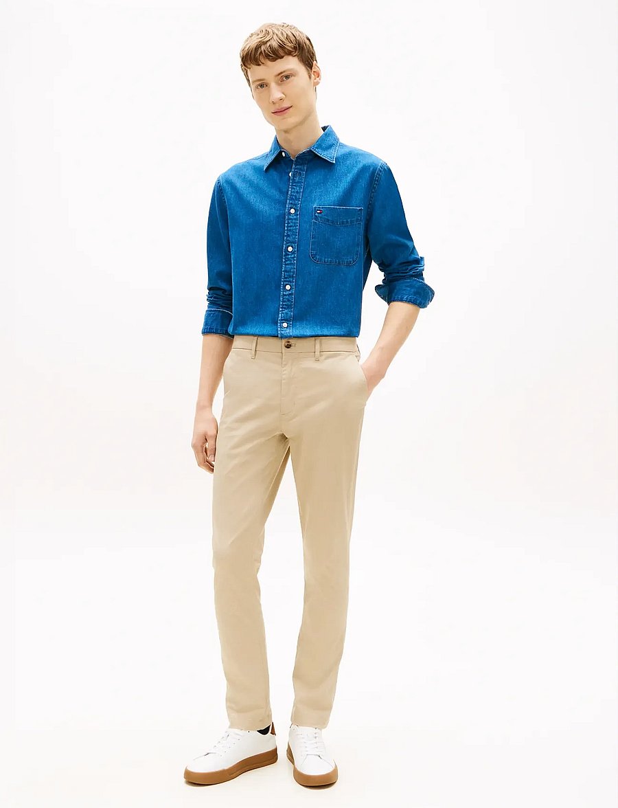 Tommy Hilfiger - BLEECKER PRINTED STRUCTURE CHINO - vabaajapüksid - sandalwood - 2
