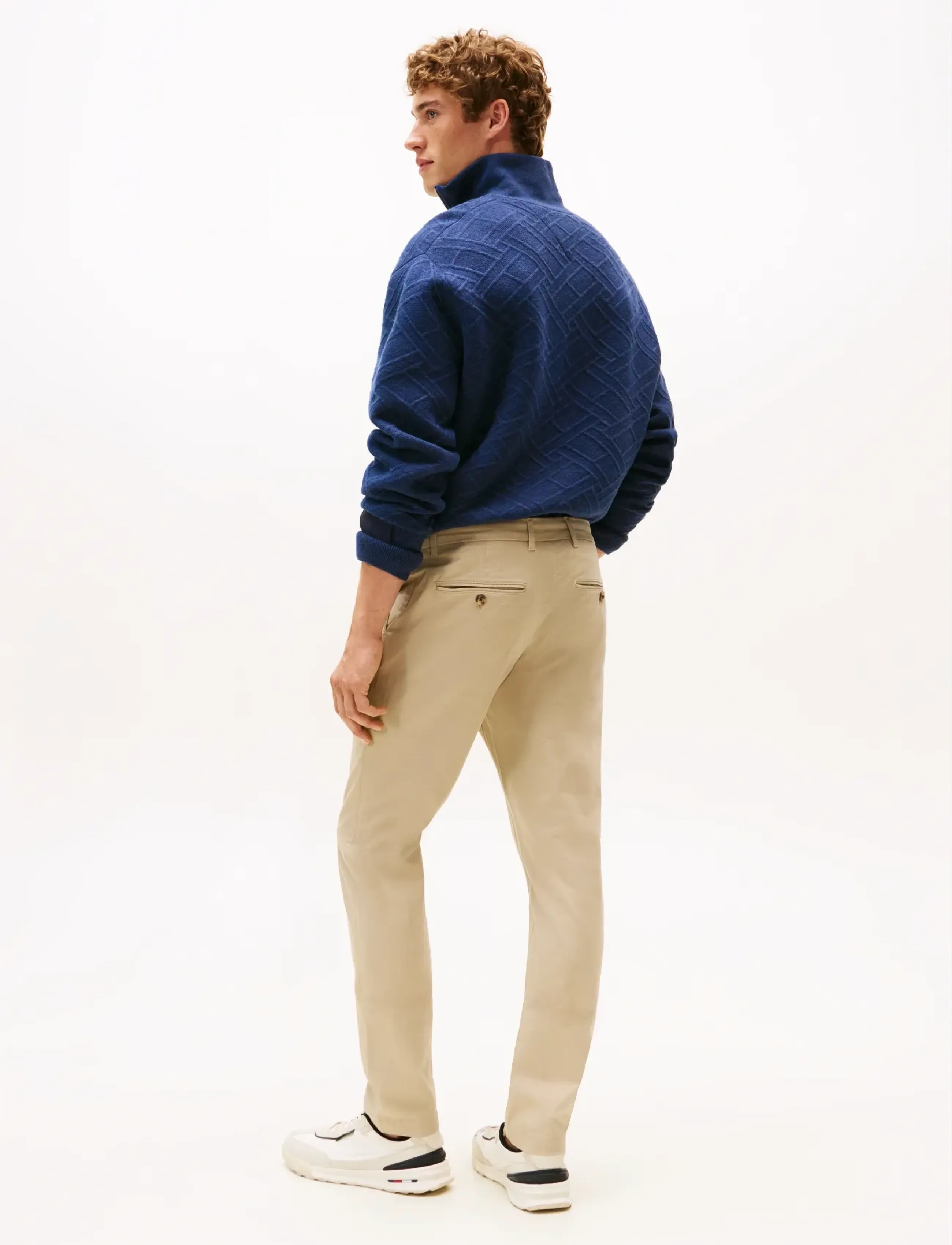 Tommy Hilfiger - BLEECKER PRINTED STRUCTURE CHINO - casual byxor - sandalwood - 4