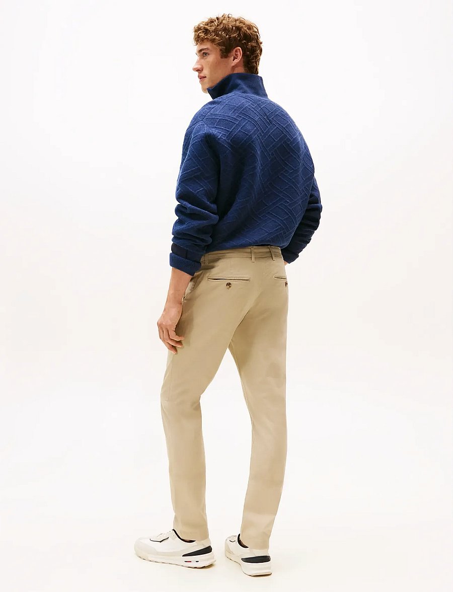 Tommy Hilfiger - BLEECKER PRINTED STRUCTURE CHINO - vabaajapüksid - sandalwood - 4